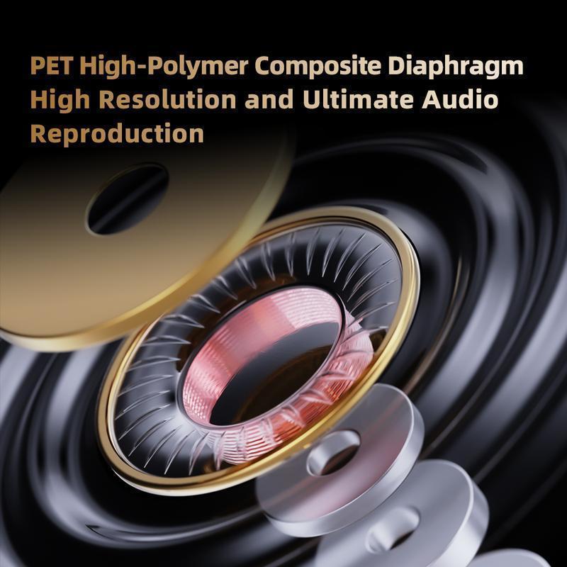 2026 QKZ ENZ0 Wired Gaming Earphones with ANC Noise Canceling, 8D Deep Bass, 20ms Low Latency, IPX5 Sweatproof & HD Mic for PC & Mobile, Ideal for Gym & Travel | Wired Earbuds, Mini Invisible Earbuds