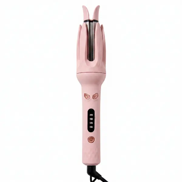 Automatic Curling Iron for Women, Auto Hair Curler with 4 Temperature Settings, Left & Right Rotating Curling Wand for Long Medium Short Hair, Fast Easy Hair Styling Tool for Beginners, Beach Waves, Loose Curls & Bouncy Curls