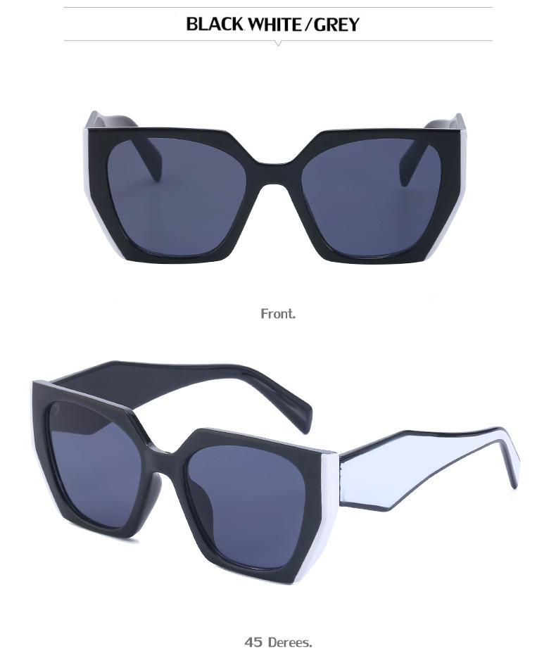 New Fashion Cat Eye Wide Arm Sunglasses for Women High-end Ins Style Wholesale Full Frame UV Protection Sunglasses