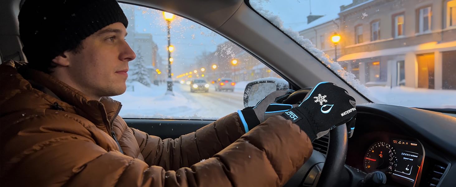 AGS HANDLANDY Winter Work Gloves, 3M Thinsulate Waterproof Insulated Glove for Men Women AGS HANDLANDY Winter Work Gloves, 3M Thinsulate Waterproof Insulated Glove for Men Women