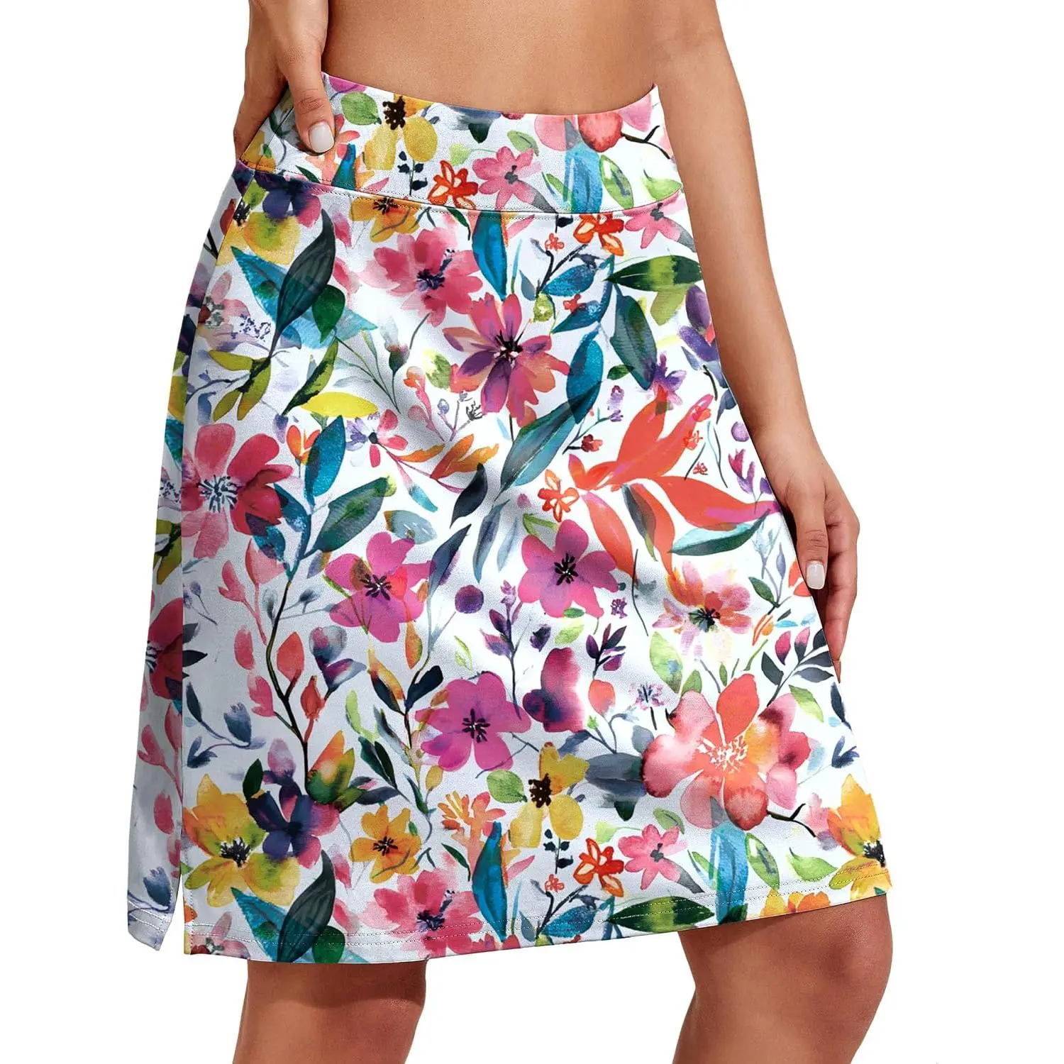 Women's 20" Knee Length Skorts Skirts Athletic Tennis Skorts Long Golf Skirt with Pockets Modest Skirts