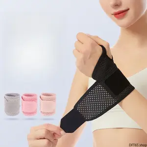 Thin Breathable Compression Wrist Sleeve Soft Stretch Sweat Wicking Fabric Snug Joint Support Light Invisible Silhouette Unisex For Badminton Gym Workout Relieve Sprain Tendonitis Daily Wrist Protective Gear