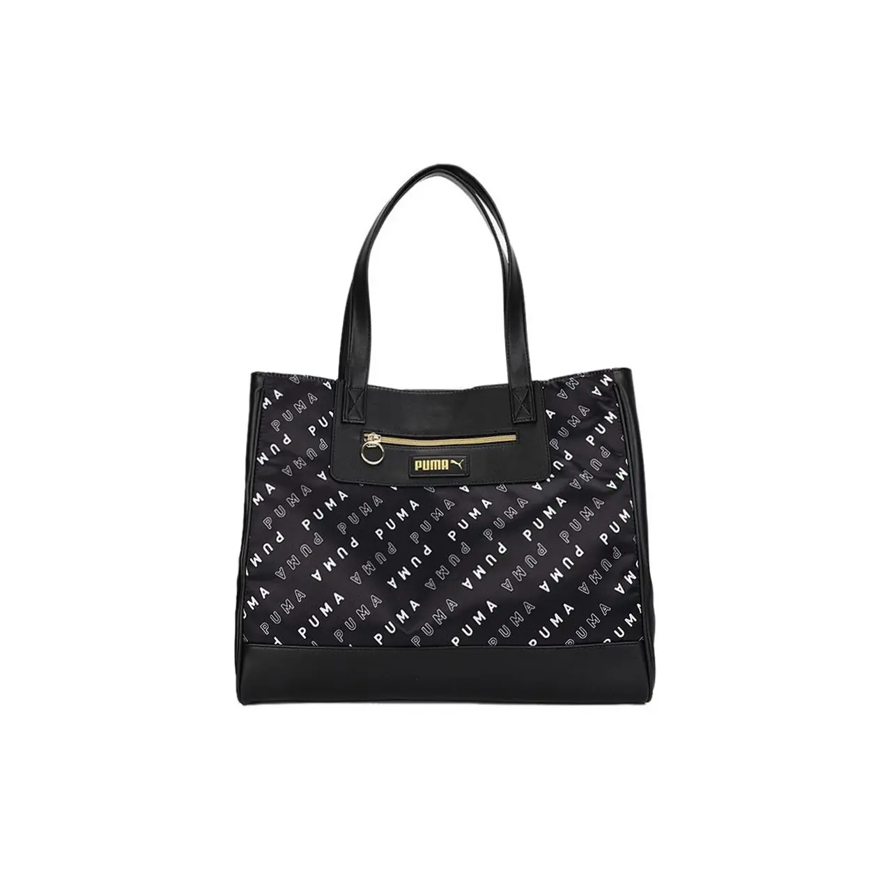 Puma Sporty Casual Fabric Tote Bag for Men and Women, Unisex Black Style