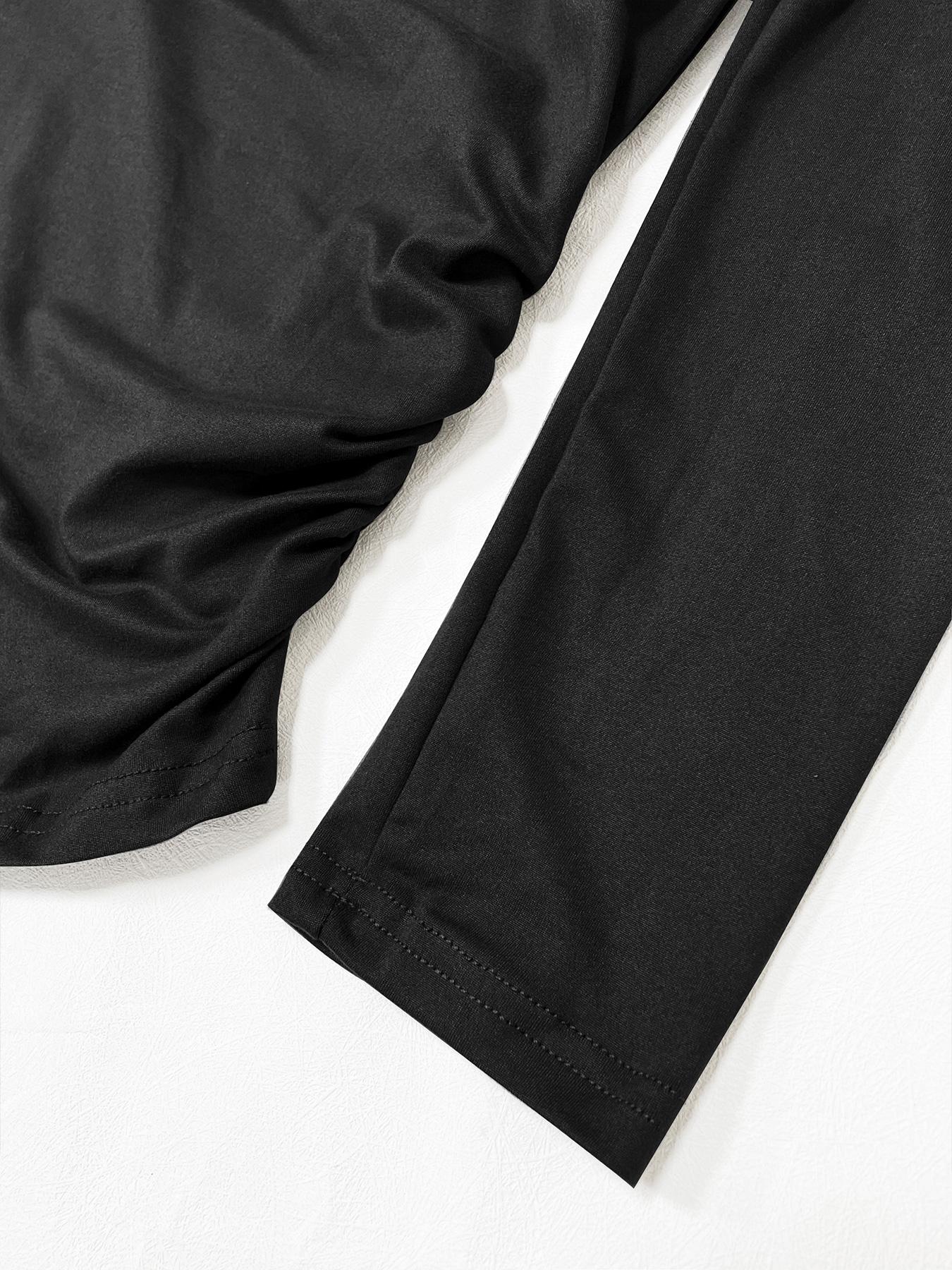Women's Solid Long Sleeve Tee & Wide Leg Pants Two-piece Set, Casual Round Neck Top & Trousers 2 Piece Set for Spring & Fall, Women's Clothes for Daily Wear