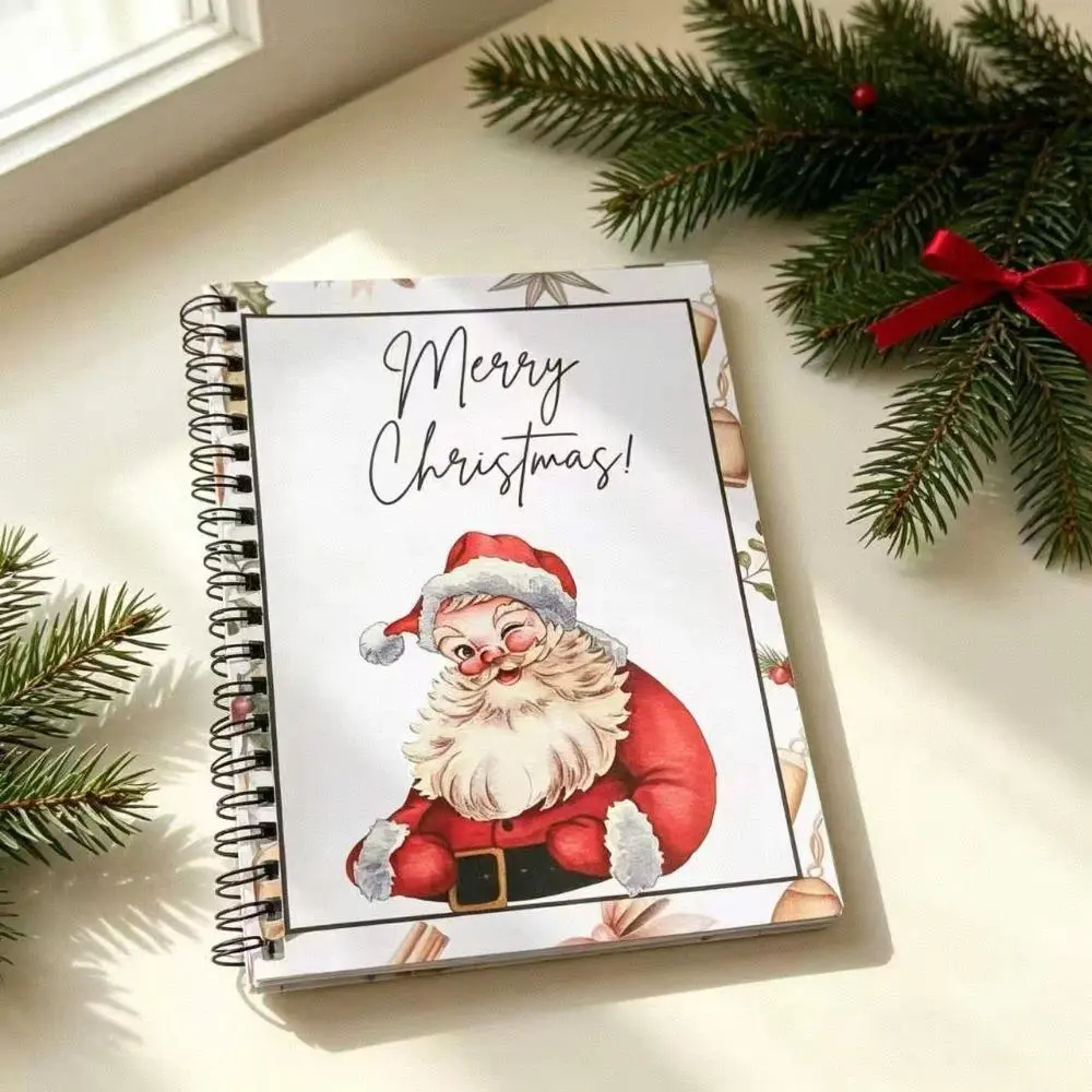 Christmas DIY Spiral‑Bound Gift Card Book, 5×7 Inch Personalized Gift Card Holder Book with 12 Colorful Pages, Custom Xmas Keepsake Gift for Family, Friends and Students