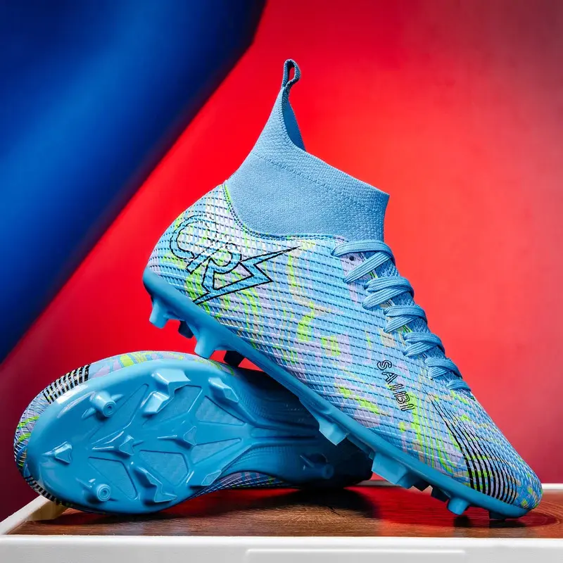 Adult Soccer Shoes Rubber Sole Unisex Football Cleats for Indoor Outdoor Sports Lightweight Non Slip Comfortable  sneakers