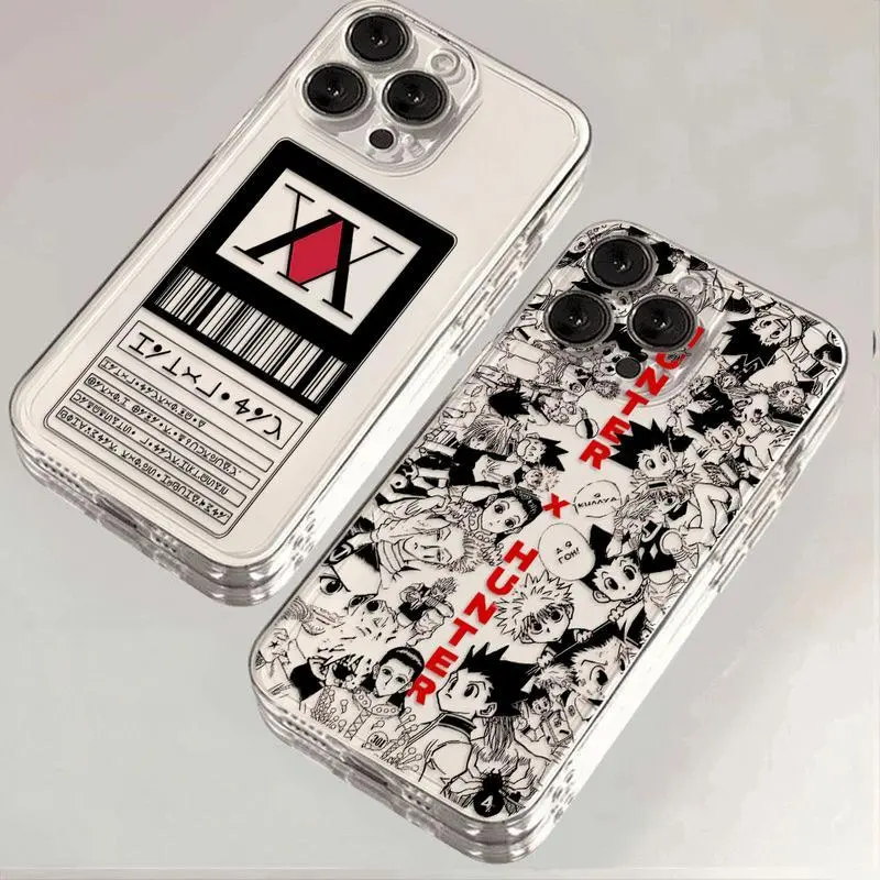 Transparent Cover Black HUNTER×HUNTER Anime Phone Case For iPhone 17 16 15 14 13 12 11  Pro Max X XSMax Plus & Samsung Galaxy S26 S25 Ultra S24 S23 S22 S21 Plus Halloween Gifts, Accessories, Smartphone, Casing, Durable, Personalized, Spray Paint, Cellpho
