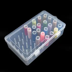 42-Axis Needle Thread Box, PP Plastic Organizer, Desktop Storage Box, Multi-Functional Embroidery Home Sewing Thread Box