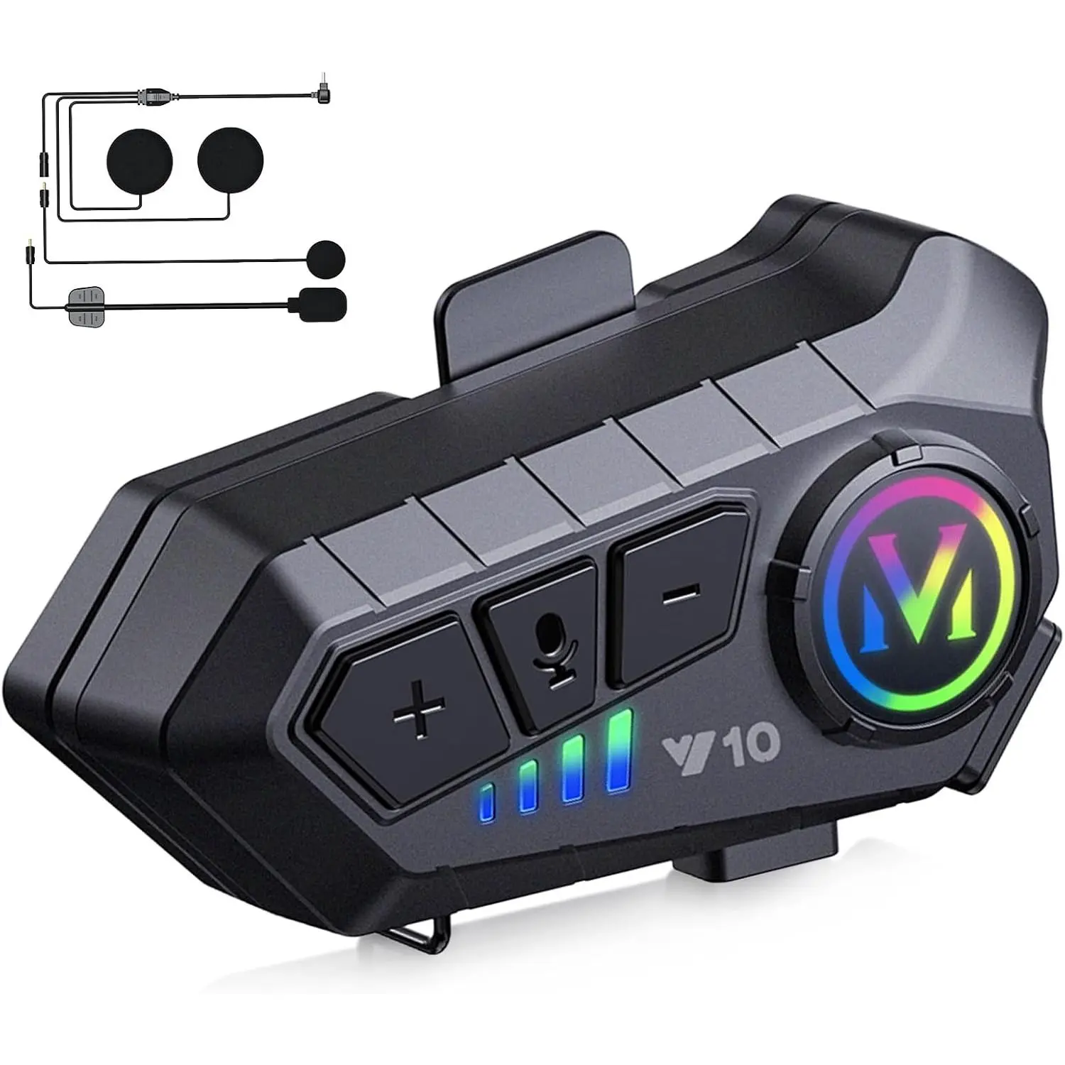 Motorcycle Bluetooth Headset Speaker Skiing Earphone Waterproof Bluetooth Helmet Headset with Noise Cancellation Ultra-Thin Wireless Bluetooth Headphones for All Helmets
