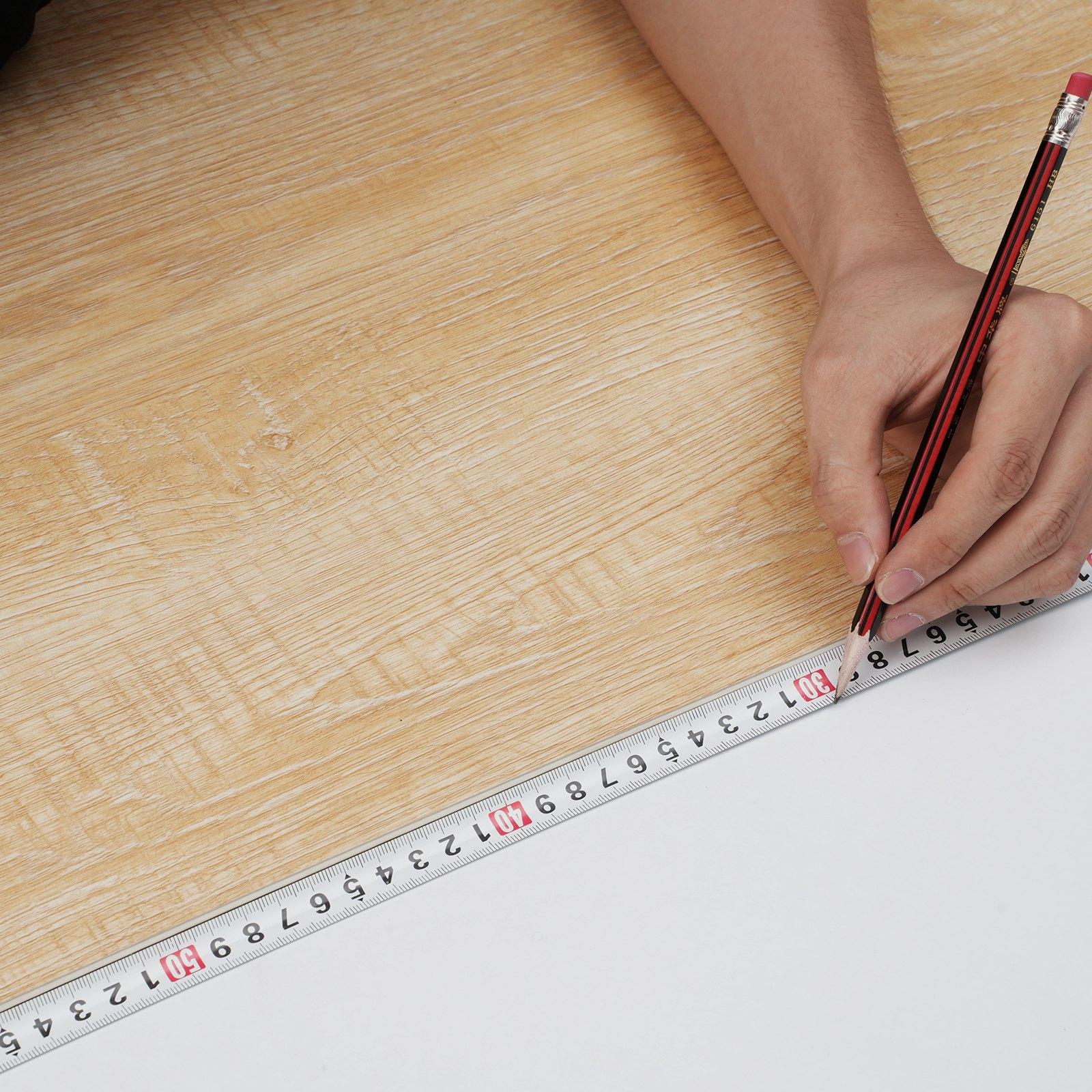 VEVOR Interlocking Vinyl Floor Tiles 48 x 7.3 inch, 10 Tiles 5.5mm Thick Snap Together, Natural Wood Grain DIY Flooring for Kitchen, Dining Room, Bedrooms & Bathrooms, Easy for Home Decor VEVOR Interlocking Vinyl Floor Tiles 48 x 7.3 inch, 10 Tiles 5.5mm Thick Snap Together, Natural Wood Grain DIY Flooring for Kitchen, Dining Room, Bedrooms & Bathrooms, Easy for Home Decor