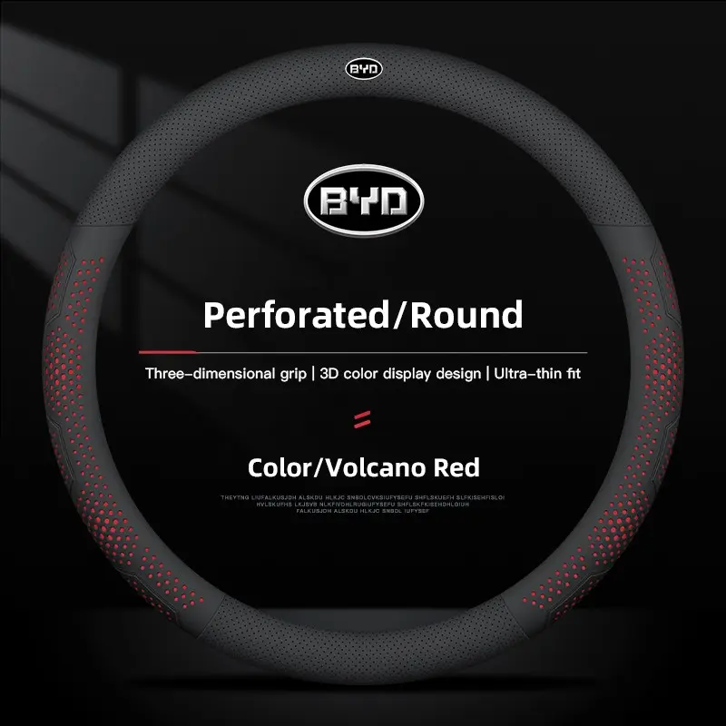 38cm Diameter Car Universal Steering Wheel Cover Leather For Jaguar For BYD Atto SEAL Sealion 7 Seal U e5 Yuan Han Tang Song Qin Dolphin e7 e2 D1 e3 SHARK