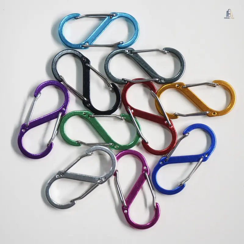 Unisex Aluminum Alloy Carabiner - Outdoor Dual-Side Quick Hook Backpack Clip, Lightweight Multi-Gear Hanging Buckle, Anti-Corrosion for Camping, Daily Use, Gift