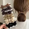 Boho Style Bow Hair Ties, Elastic Rubber Bands with Tribal Print, Pure Color Design, All-Season Ponytail Holders, Multifunctional Hair Accessories, Hair Bows