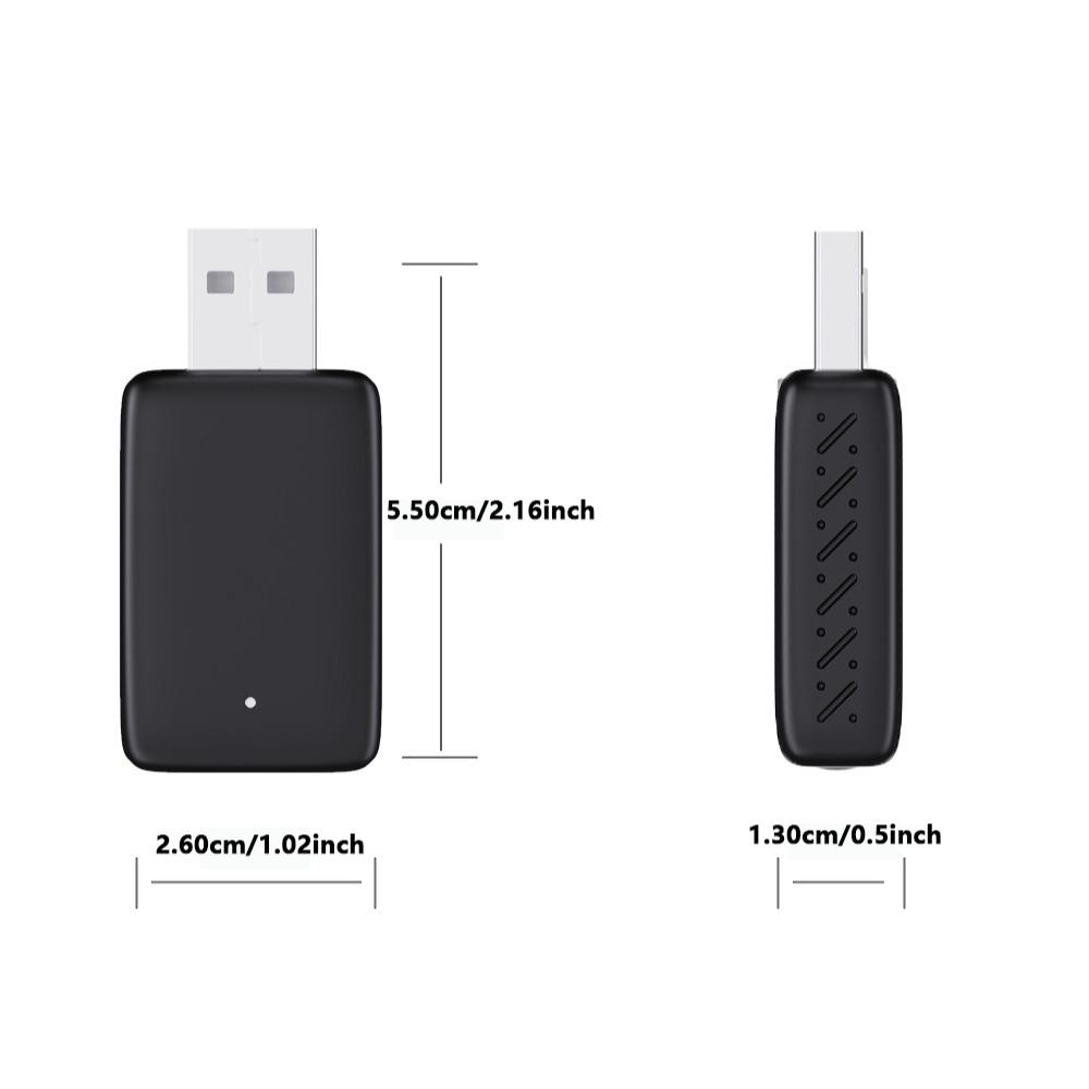 Wireless Mini Box, 1 Count 2 in 1 Car Player Android Auto Wireless Adapter, Bluetooth-compatible WiFi Fast Connect Smart Mini Box, Plug and Play Dongle for Toyota Audi Honda, Boyfriend Gift