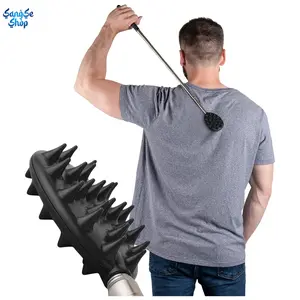 Extendable Cactus Back Scratcher, Ergonomic Handle Portable Telescopic Back Scratching Tool, No Battery Required Durable Design, Unisex Back Itch Relief & Massage Tool, Travel & Camping Essential Comfort Self-Care Accessory, Compact Long-Reach Personal Ca