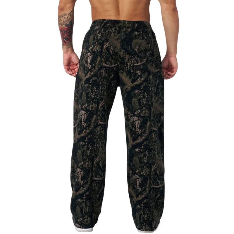 New Mens Young -Tree Camo Baggy Sweats Joggers Comfort Sweatpants