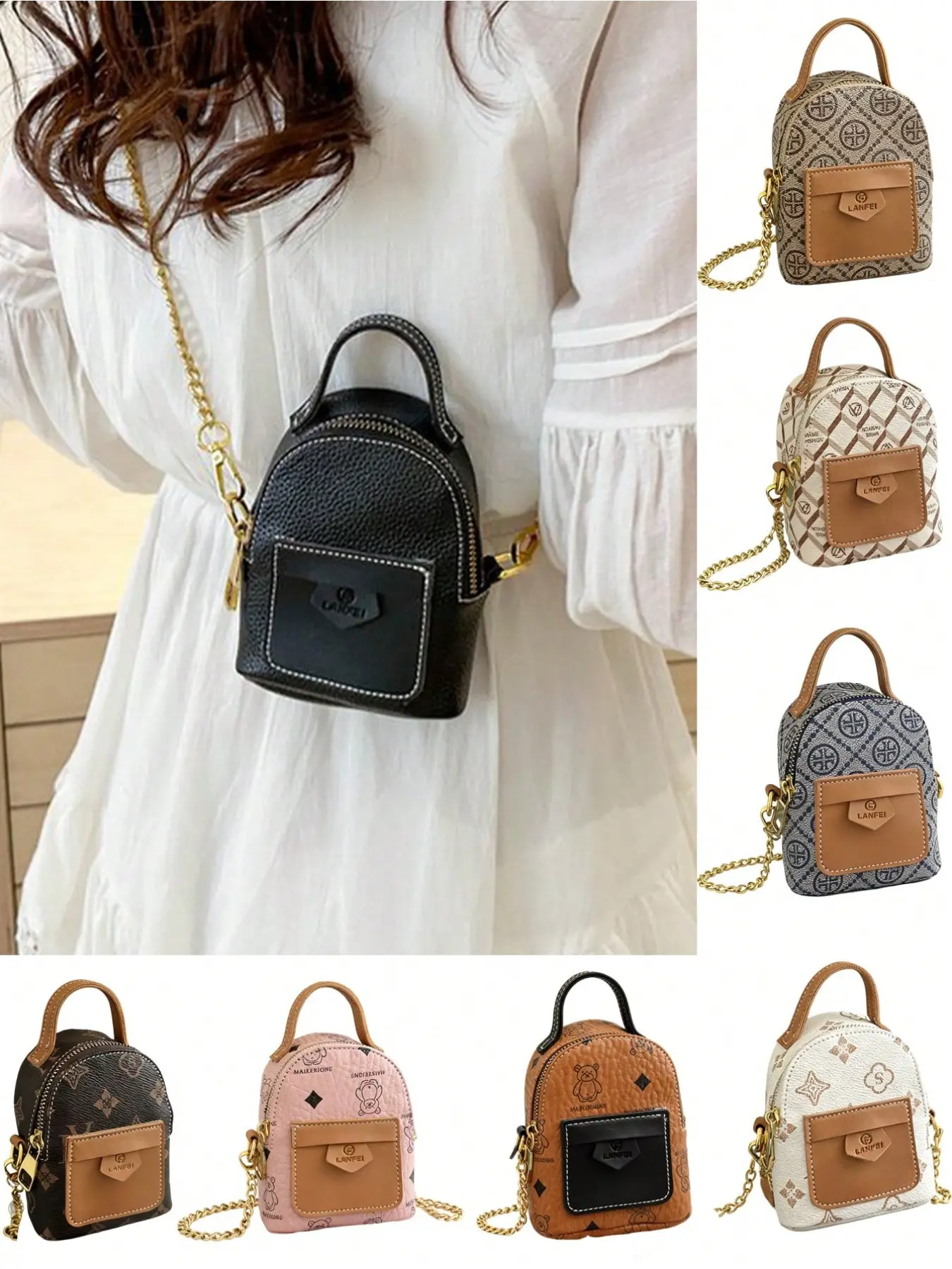 Mini Nylon Crossbody Bag, Sporty Style, Multi-Functional Key/earphone/wallet Pouch, Outdoor Fashion Accessory, 5 Color Options
