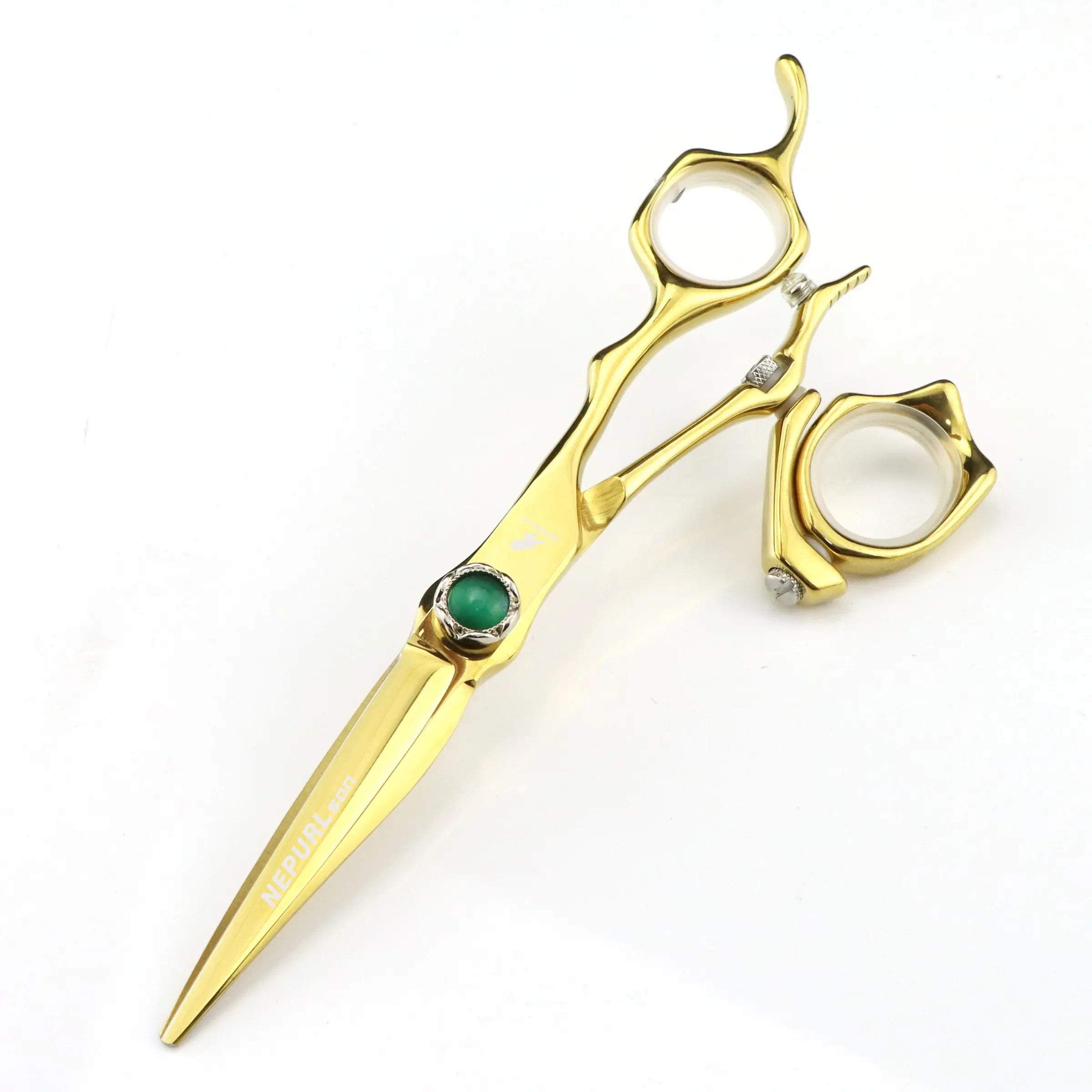 6.0 Inch Handle Haircut Scissors, 360 Degree Rotating Handle, 440C Stainless Steel, Durable and Comfortable Grip, Hair Cutting Tool