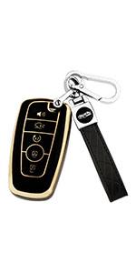 for Ford Key Fob Cover with Keychain,Key Fob Cover Case Shell for Ford Explorer Fusion Escape Edge Expedition F150 F250 F350 F450 F550 Maverick Mustang 3/4/5 Buttons Smart Key (Black) for Ford Key Fob Cover with Keychain,Key Fob Cover Case Shell for Ford Explorer Fusion Escape Edge Expedition F150 F250 F350 F450 F550 Maverick Mustang 3/4/5 Buttons Smart Key (Black)