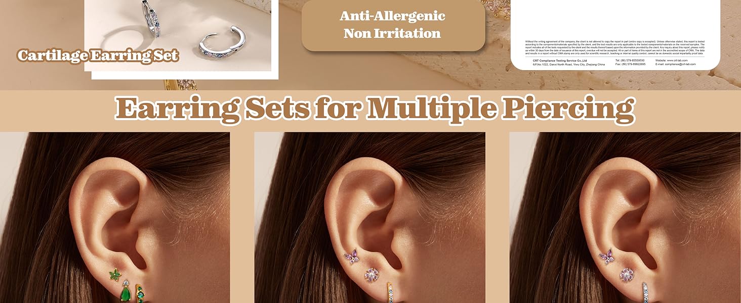 MILACOLATO 3 Pairs 925 Sterling Silver Earrings for Women Grils Hypoallergenic Silver/Gold Stud Hoops Earrings Set Dainty Studs Huggies Earings Flower Butterfly Earrings Sets for Multiple Piercings MILACOLATO 3 Pairs 925 Sterling Silver Earrings for Women Grils Hypoallergenic Silver/Gold Stud Hoops Earrings Set Dainty Studs Huggies Earings Flower Butterfly Earrings Sets for Multiple Piercings