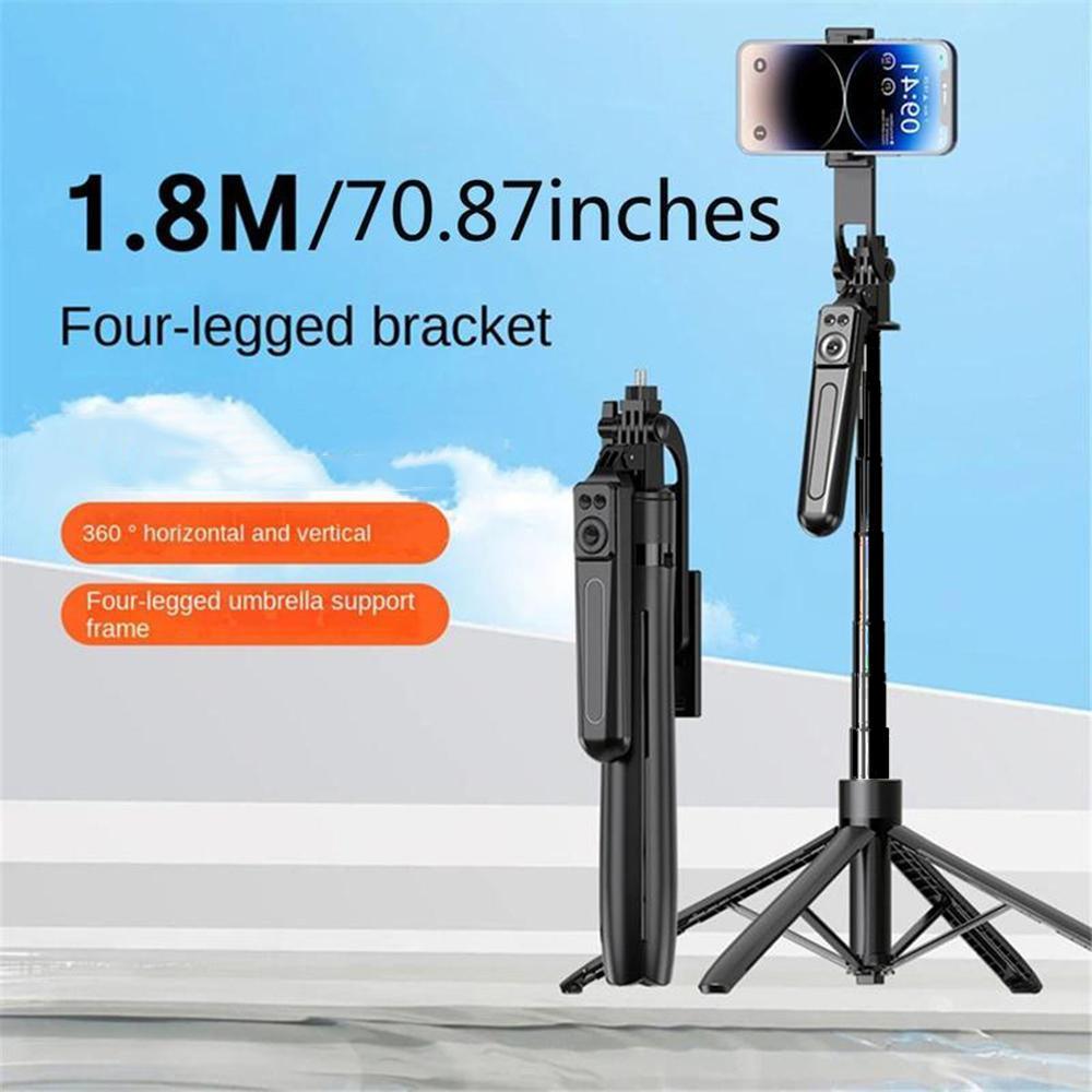 70-inch Selfie Stick Tripod with 2 Fill Lights, Portable Foldable Selfie Stick Tripod with Wireless Remote Control, Smart Shooting Phone Stand for Video Vlog Live Stream, Travel Tripod