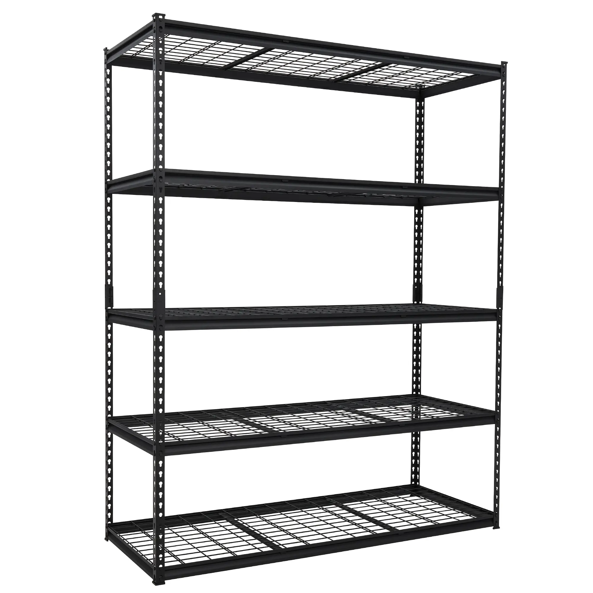 Heavy Duty Industrial Wire Shelving Unit with Adjustable Metal Shelves, Versatile Utility Storage Rack for Garage, Basement, Warehouse, Home, and Commercial Use