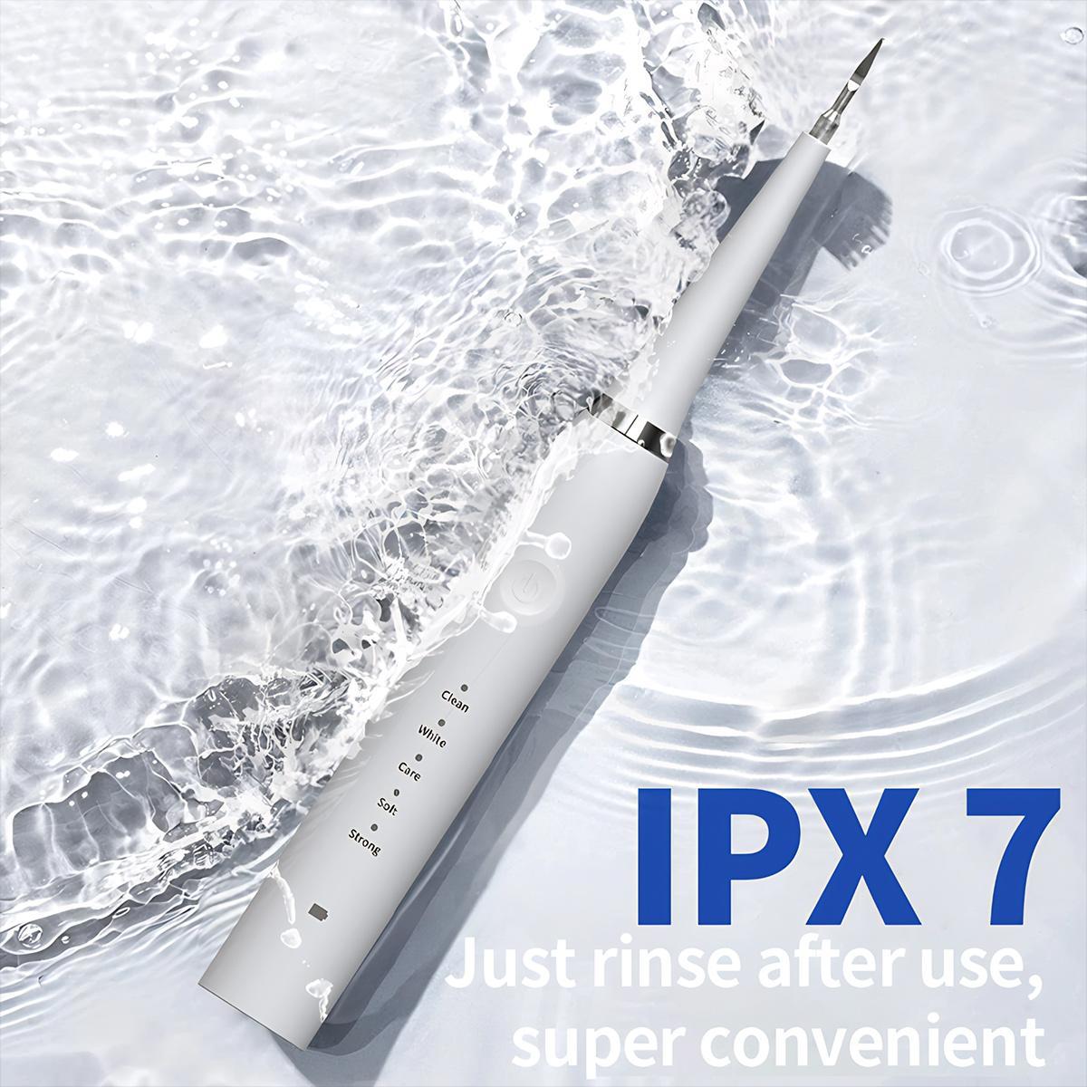 Women's Ultrasonic Oral Teeth Cleaning Machine, Waterproof Selfcare Cleansing Kit with LED Light, 5 Modes, Rechargeable Cleanser, 2-Replaceable-Head Multi-Pack Women's Ultrasonic Oral Teeth Cleaning Machine, Waterproof Selfcare Cleansing Kit with LED Light, 5 Modes, Rechargeable Cleanser, 2-Replaceable-Head Multi-Pack