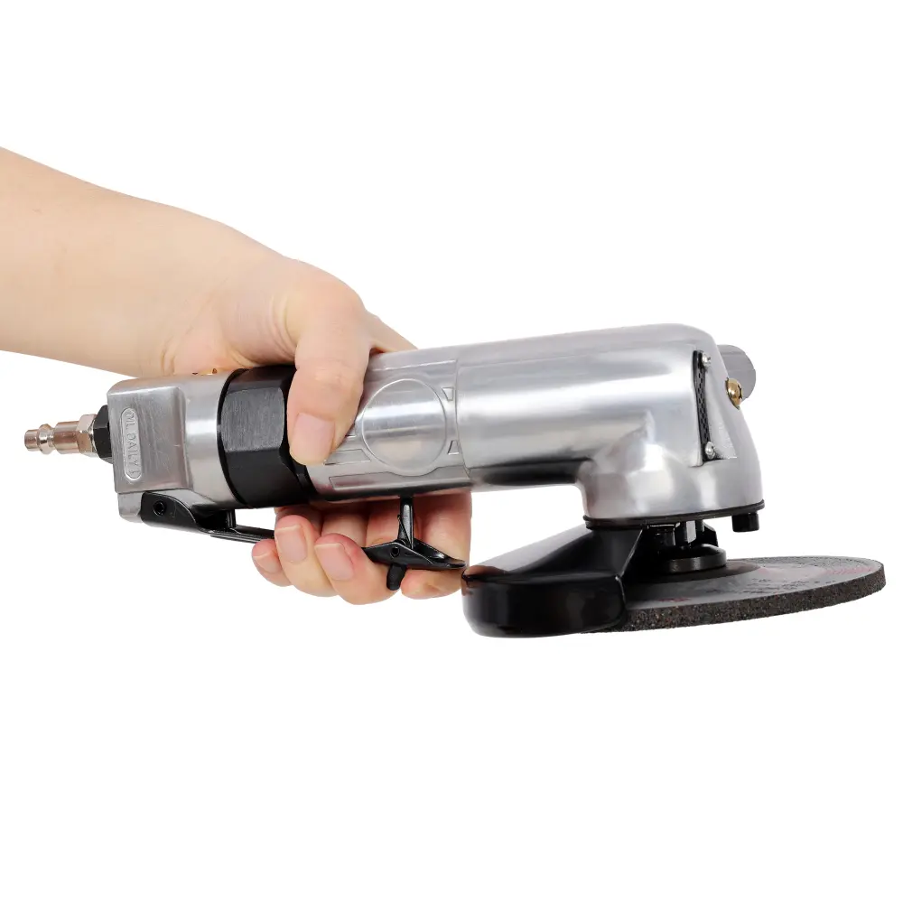 5 Inch Air Angle Grinder, Pneumatic Angle Grinder Tool, Heavy Duty Air Powered Cut Off Tool for Metal Cutting Grinding Polishing, Air Die Grinder for Welding, Rust Removal, Paint Removal, Home Decoration, Auto Repair & Workshop Projects