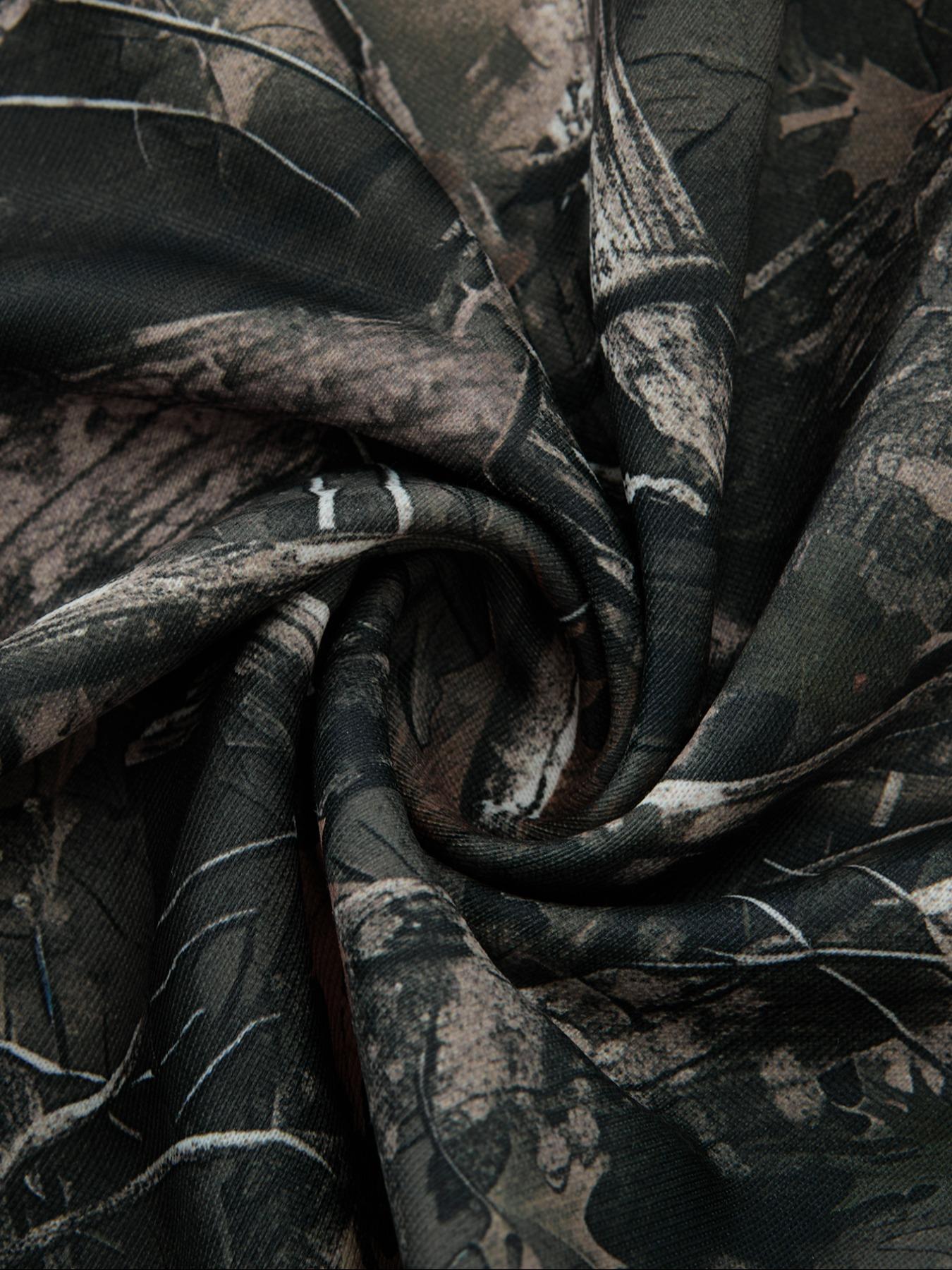 Men's Tree Branch Camouflage & Camouflage Loose-Fit Knit Pants, Y2K Style Summer Streetwear, Retro Hip Hop Fashion