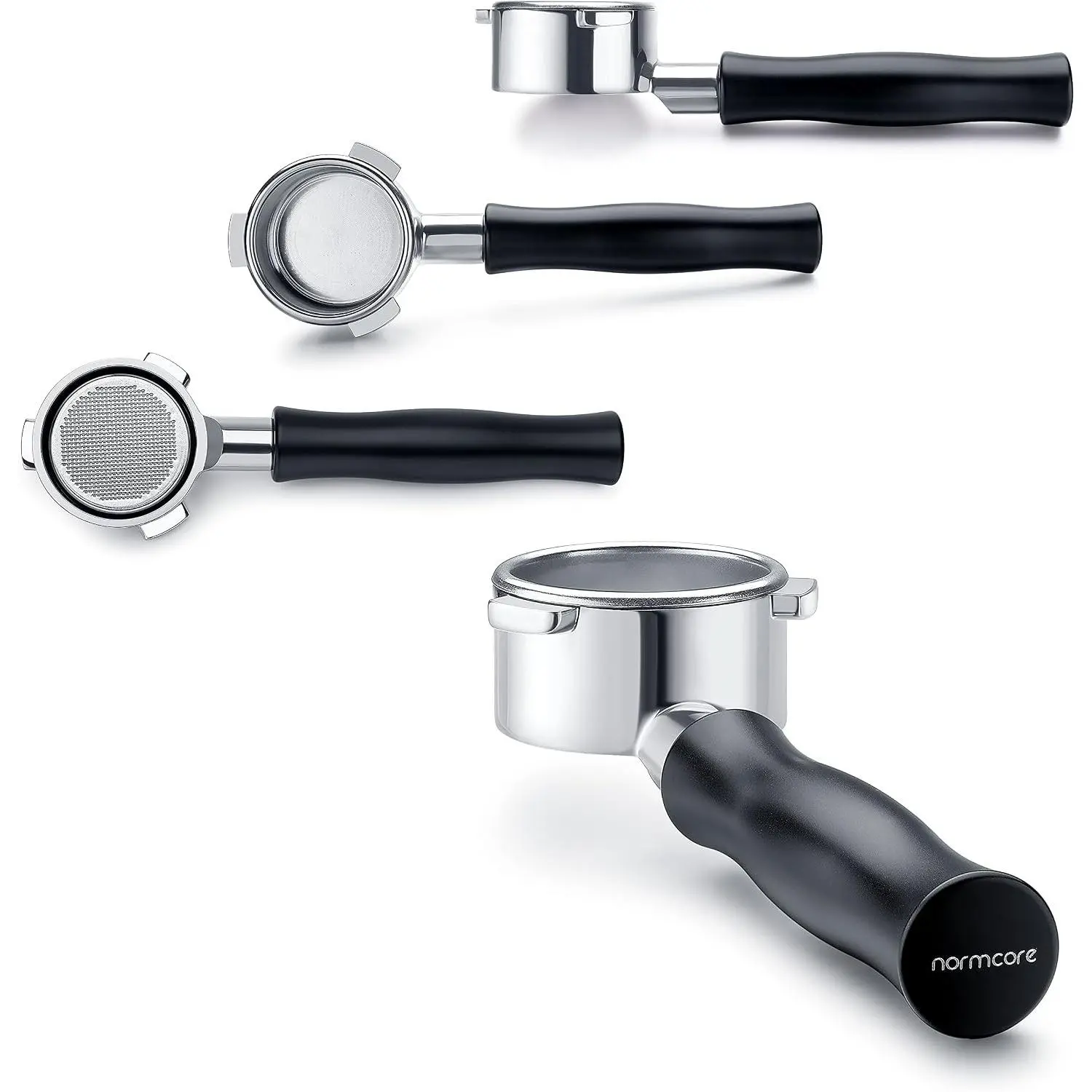 54mm Bottomless Portafilter, Naked Portafilter Fits Breville Sage Barista Express Machines, 18g Filter Basket Included