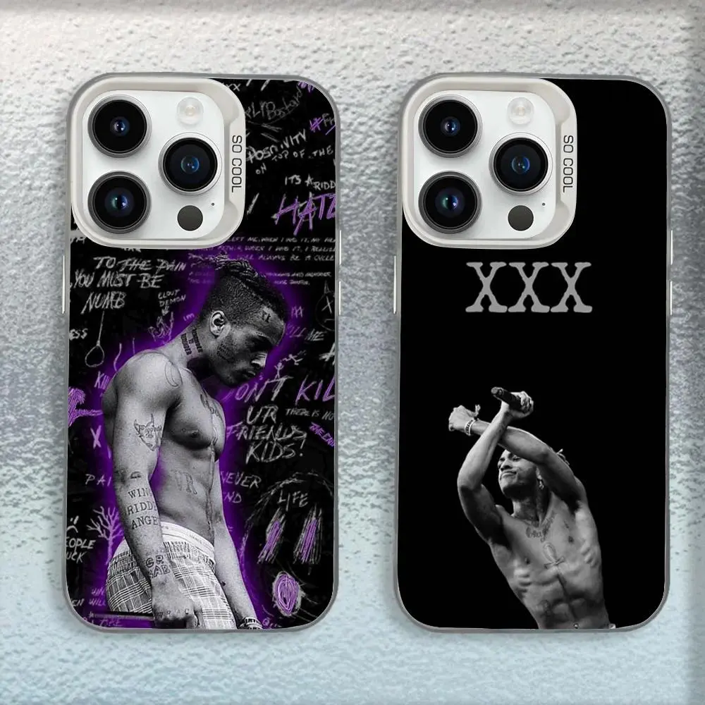 Rapper X-XXXTentacionS Phone Case For iPhone 17 Promax 17E 16 Plus 15 14 13 12 11 Pro & Samsung Galaxy S26 Ultra S25 S24 S23 S22 Plus Anti-fall Transparent IMD Shockproof Protective Cover