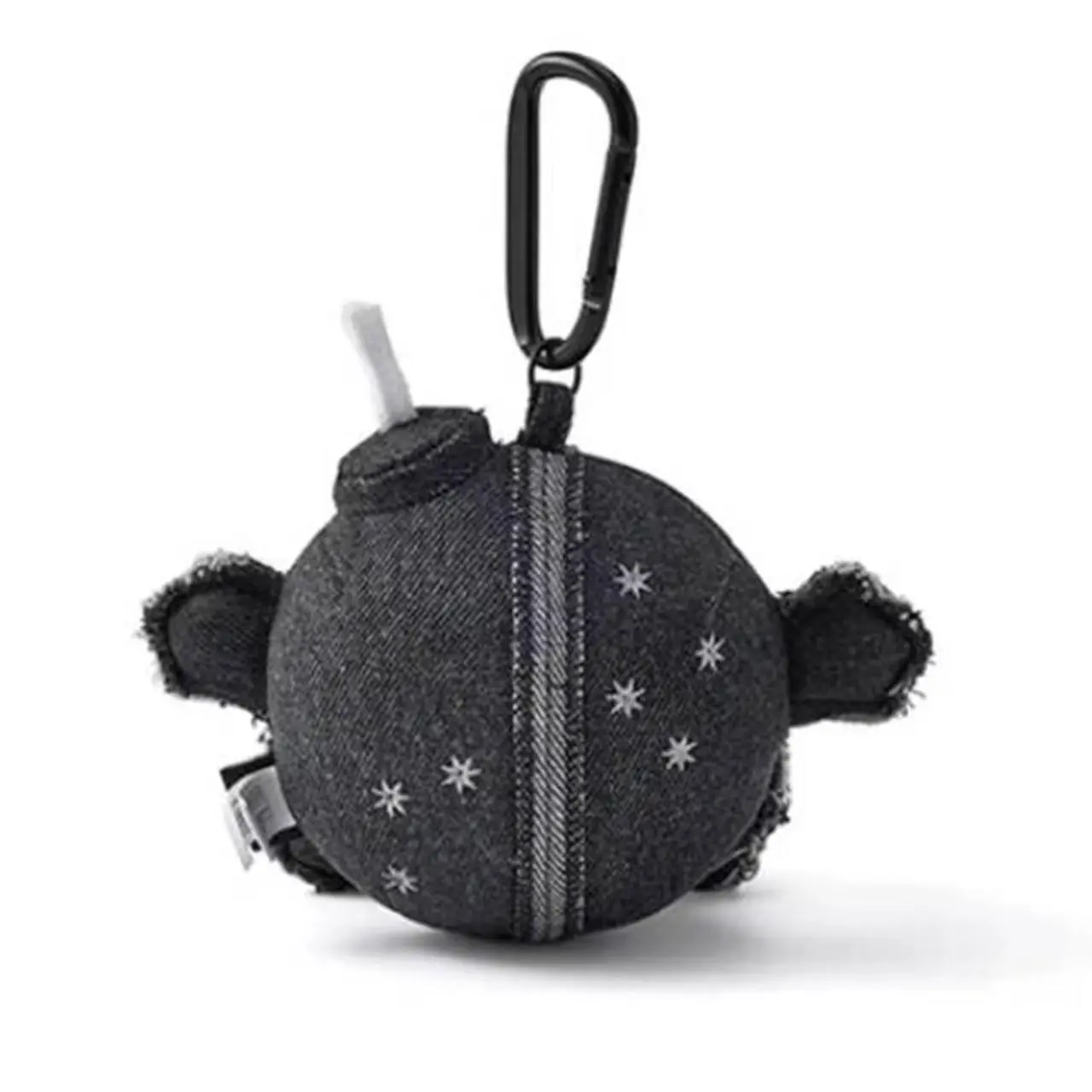 New 9cm Fan Collection Grey Coal Balls Plush Doll Pendant Toy Cartoon Cute Plush Doll Pendant Toy For Kid Gift