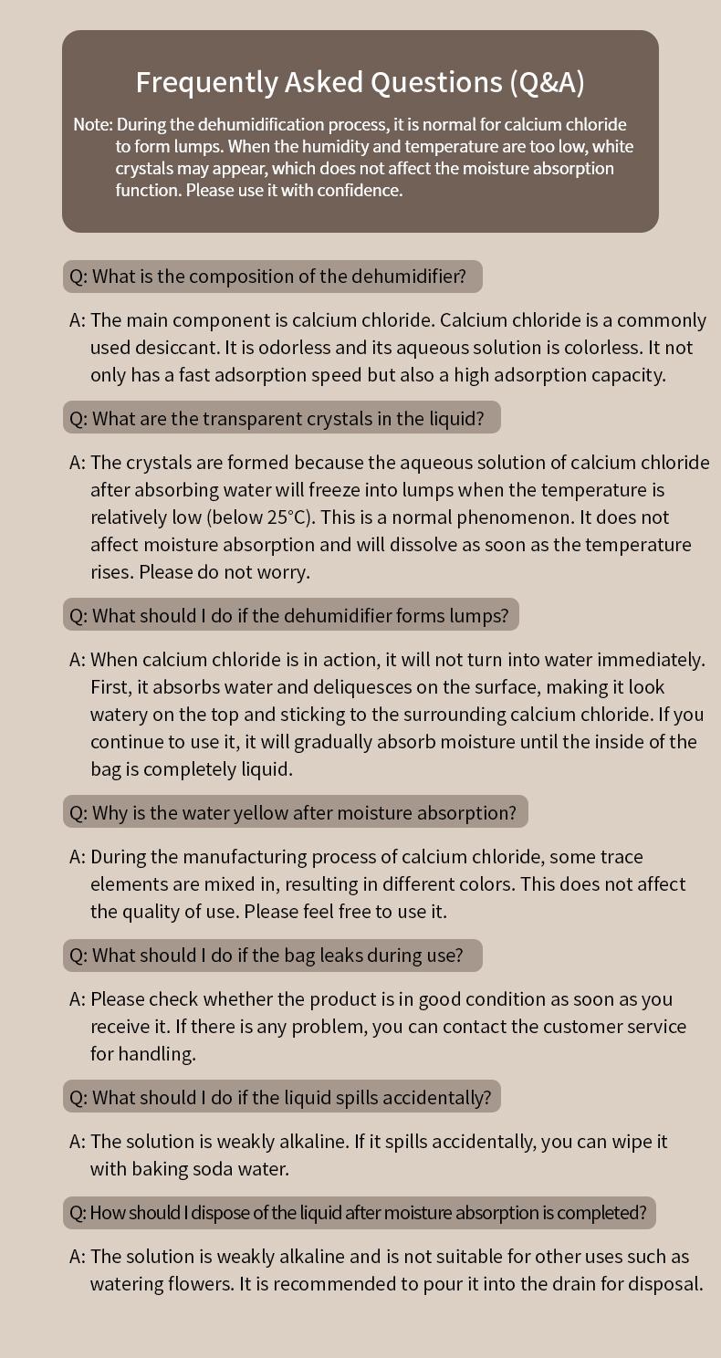 FaSoLa dehumidification bags remove musty odors, are desiccants, and are moisture-proof and mold-resistant bags for dormitory students to absorb moisture from bedding and clothing