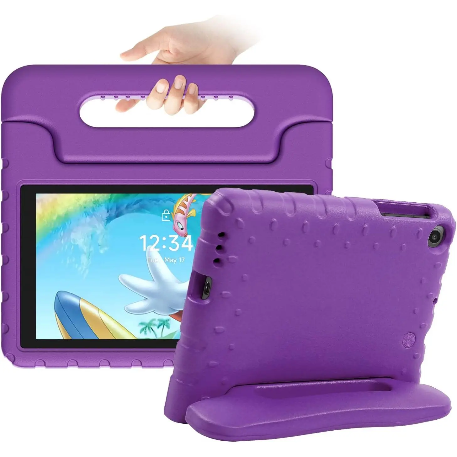 Case for Onn 7 Inch Tablet Gen 3 2022 Release for  Model 100071481 with Handle Standle Android 11 (Go Edition) Operating System Protector Shockproof Washable Cover
