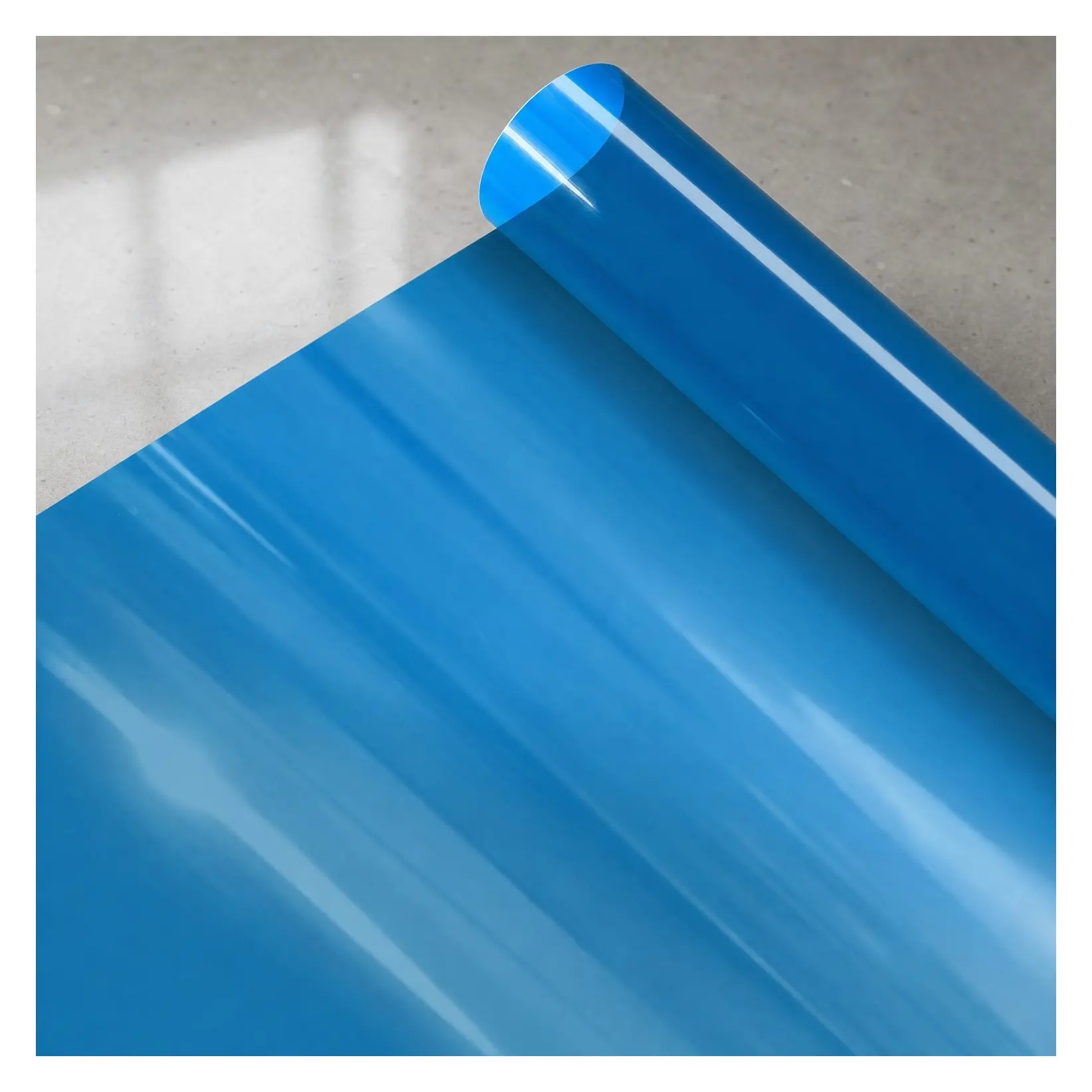 Transparent Blue Vinyl Window Tinting Sheet, 1.49ft x 5ftGift