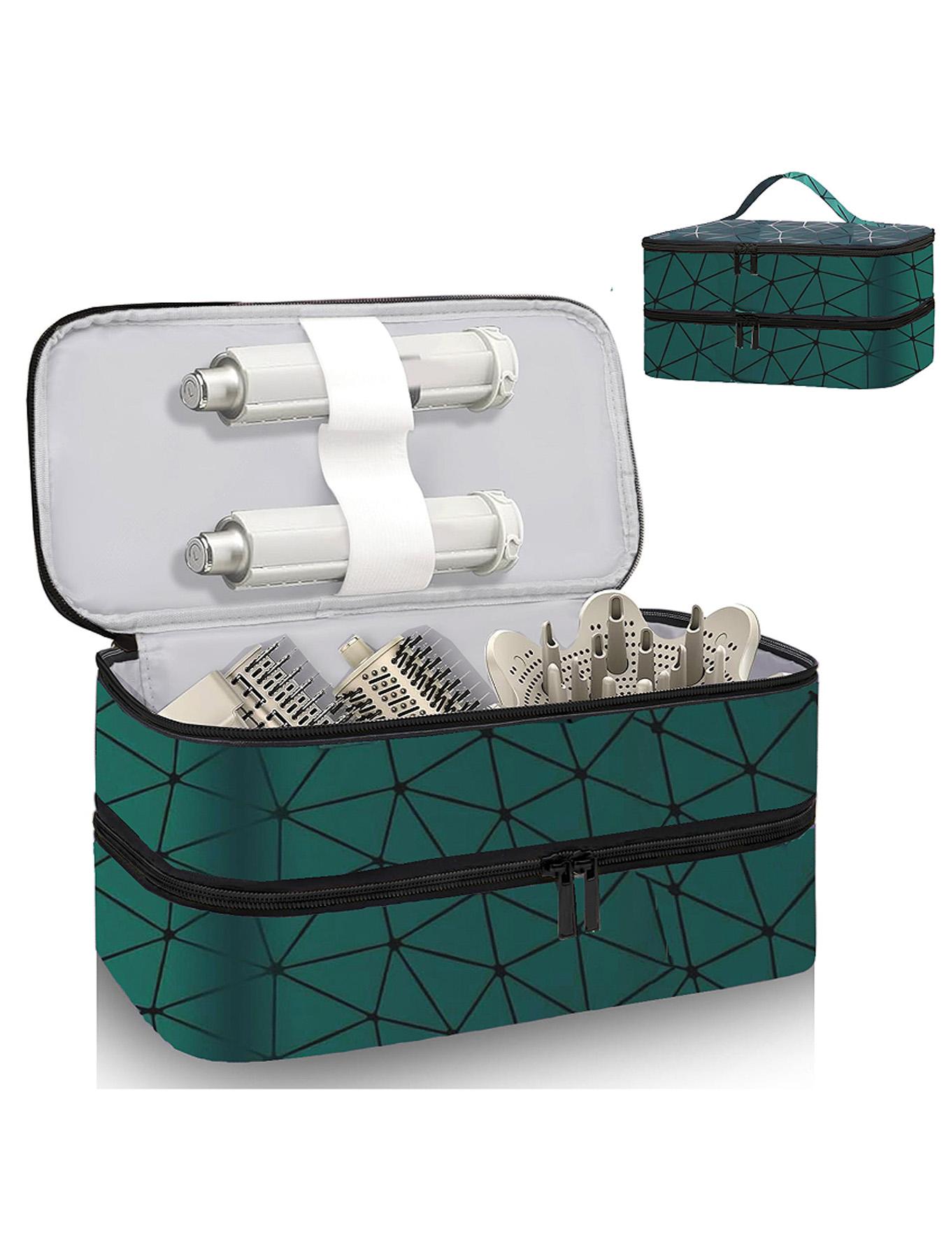 Portable Travel Case for Hair Dryer, Durable Hair Diffuser & Styling Tools, Fashionable Double Layer Storage Space for Hair Accessories, Ideal Organizer for Revlon Styler