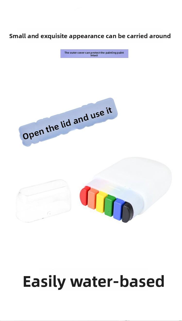 2026 World Cup Rainbow Face Paint,6 Color Face Paint Makeup Rainbow Body Markers Events Festival Celebrations Party