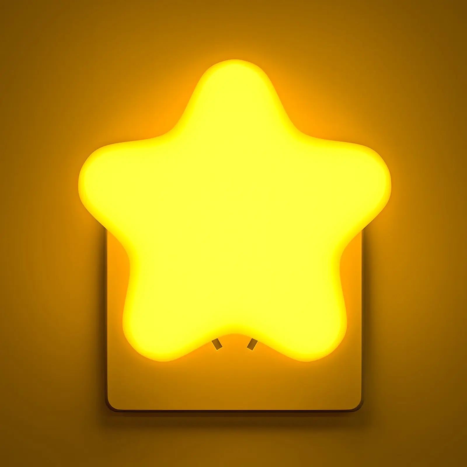 Star Plug-In Night Light, Remote Control & Voice Activated, Warm Dimmable LED, 1w Low Power, Decorative Light, Kids Nursery Bedside Lamp, Us/eu Plug