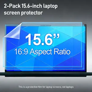 Screen Protector for 15.6 Inch Laptops, 2Pcs Matte Anti-Glare Screen Film, 5H Hardness Anti-Scratch Office Laptop Accessory, ONLY Protector Film, No Laptop Include