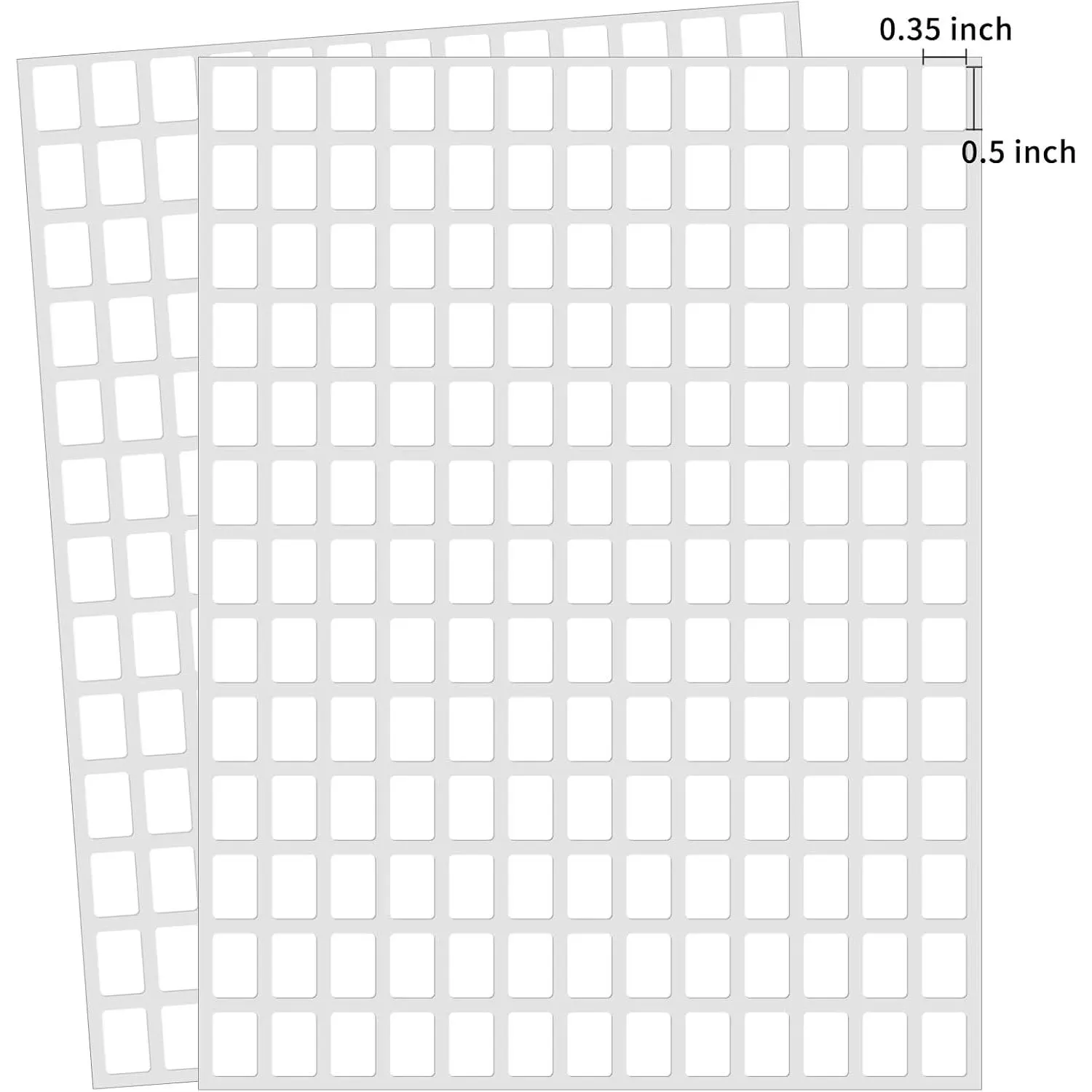 2×3 Inch Removable Blank Freezer Labels for Organizers & Labeling, Water/Oil Resistant, Ink Non-Smudging (120pcs, 1 Bag)
