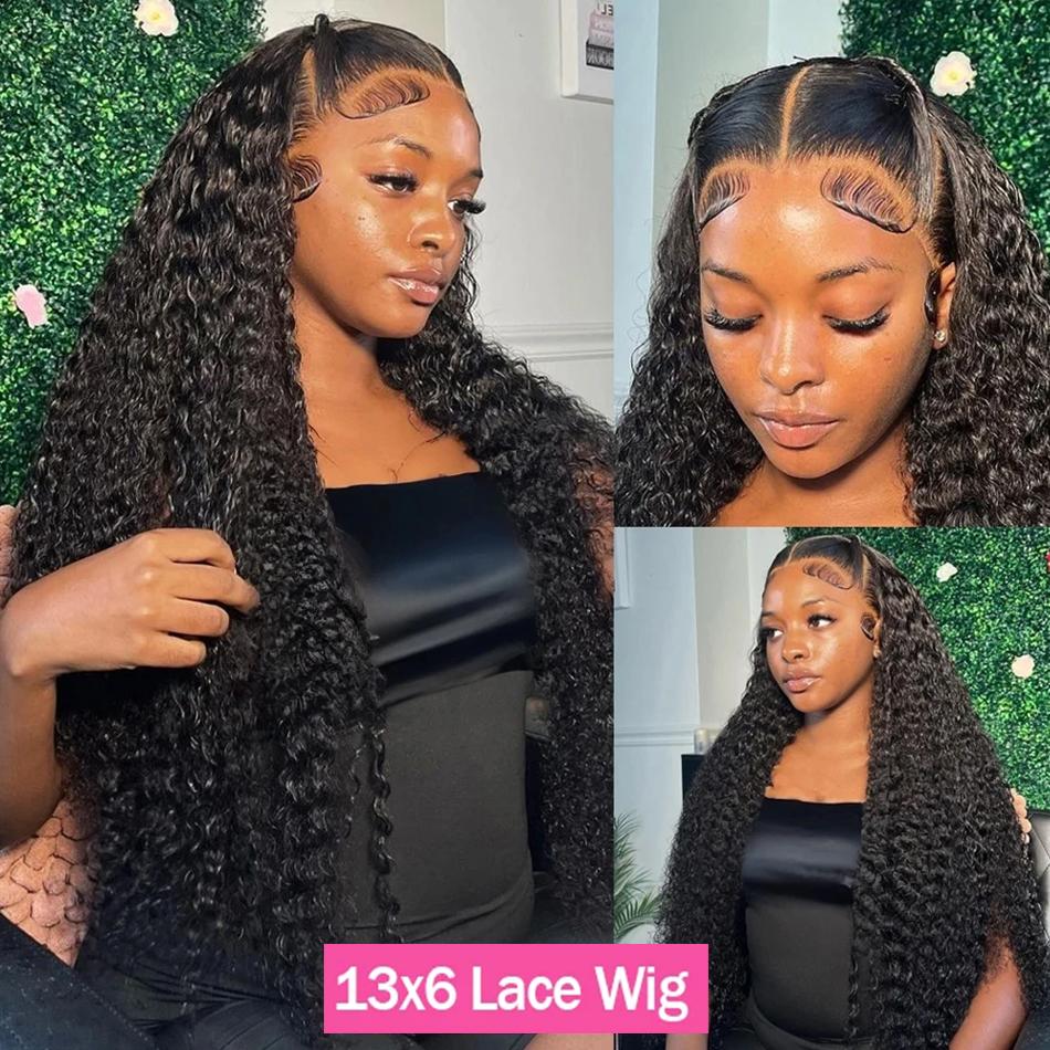 Bling Hair Deep Wave 13X6 HD Transparent Lace Frontal Wig Human Hair 30 34 Inch 13X4 Kinky Curly Lace Front Wigs For Black Women Bling Hair Deep Wave 13X6 HD Transparent Lace Frontal Wig Human Hair 30 34 Inch 13X4 Kinky Curly Lace Front Wigs For Black Women