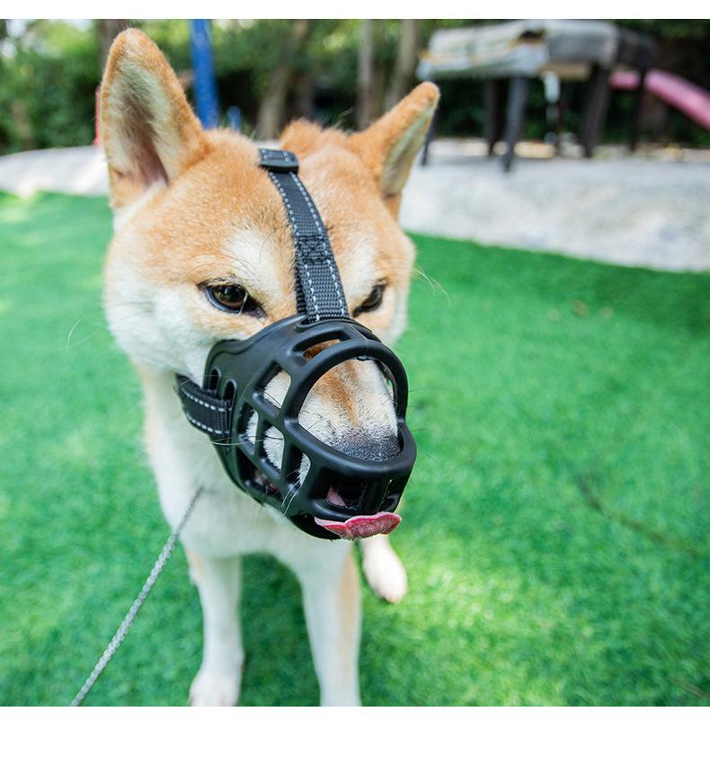 Adjustable Breathable Dog Muzzle Anti-Bite Anti-Bark Anti-Chew Pet Safety Mouth Cover for Small Medium Large Dogs