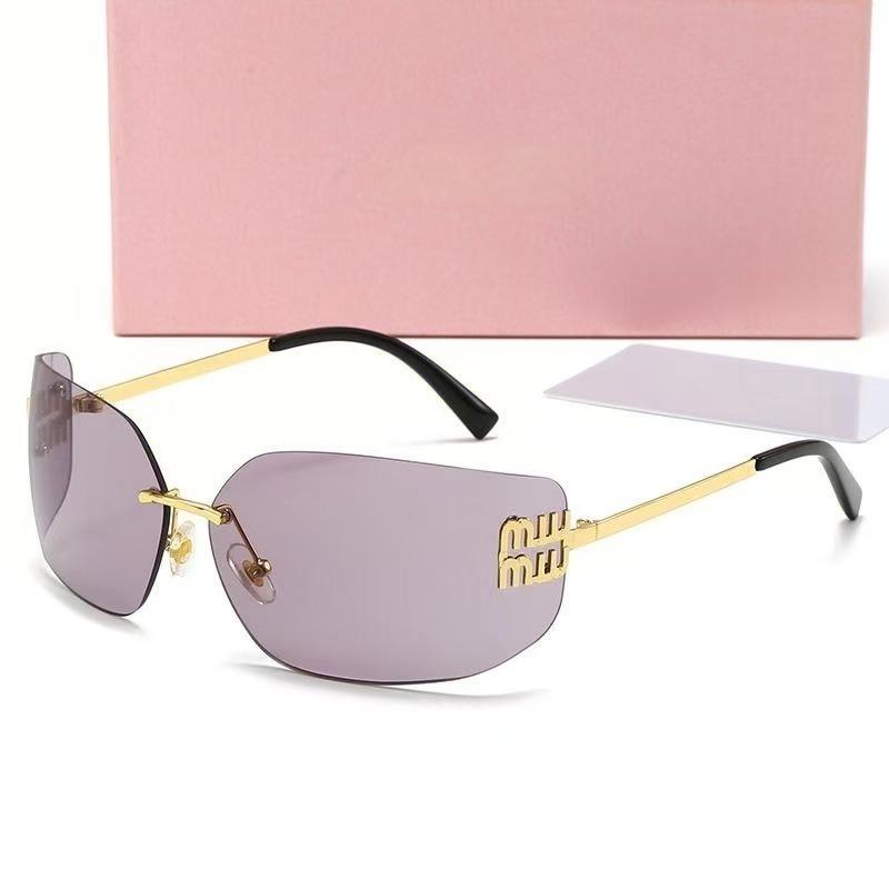 Borderless sports sunglasses, outdoor leisure, travel, cycling large lens sunglasses