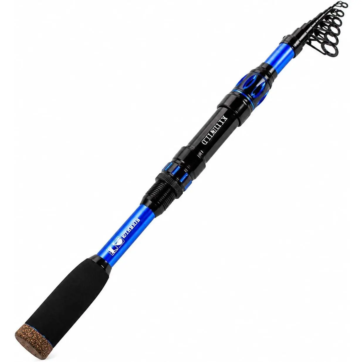 TORVEX Telescopic Fishing Rod,Travel Spinning Rod with Ceramic Guides, Stainless Steel Reel Seat, EVA Handle, Portable Collapsible for Bass Trout Catfish, Freshwater Saltwater, 6-9FT