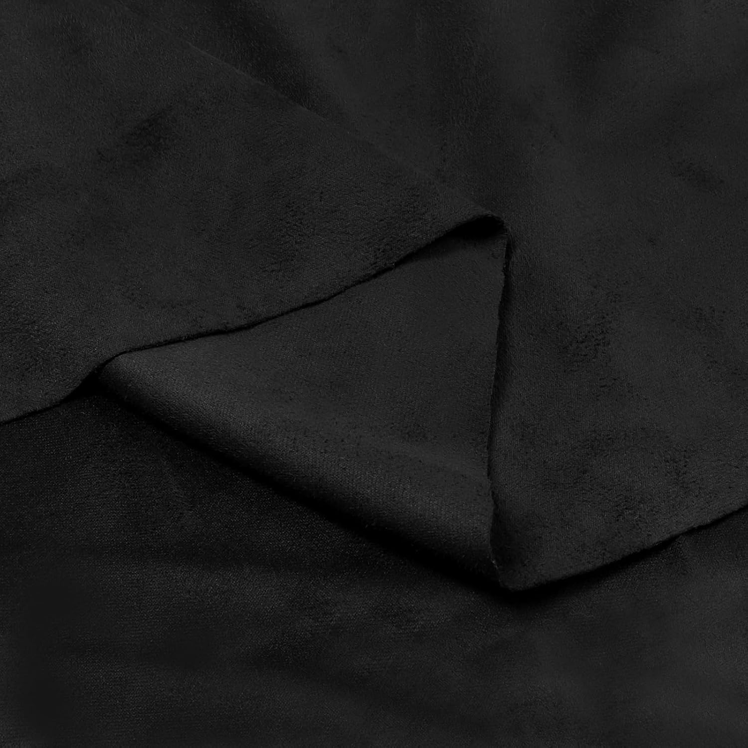 SUNDAY MIRTH 96"x65" Suede Headliner Fabric Without  Backing,Double-Sided Faxu Suede Headliner for ,,SUV,RV,Auto Interi,Headliner Material-Black