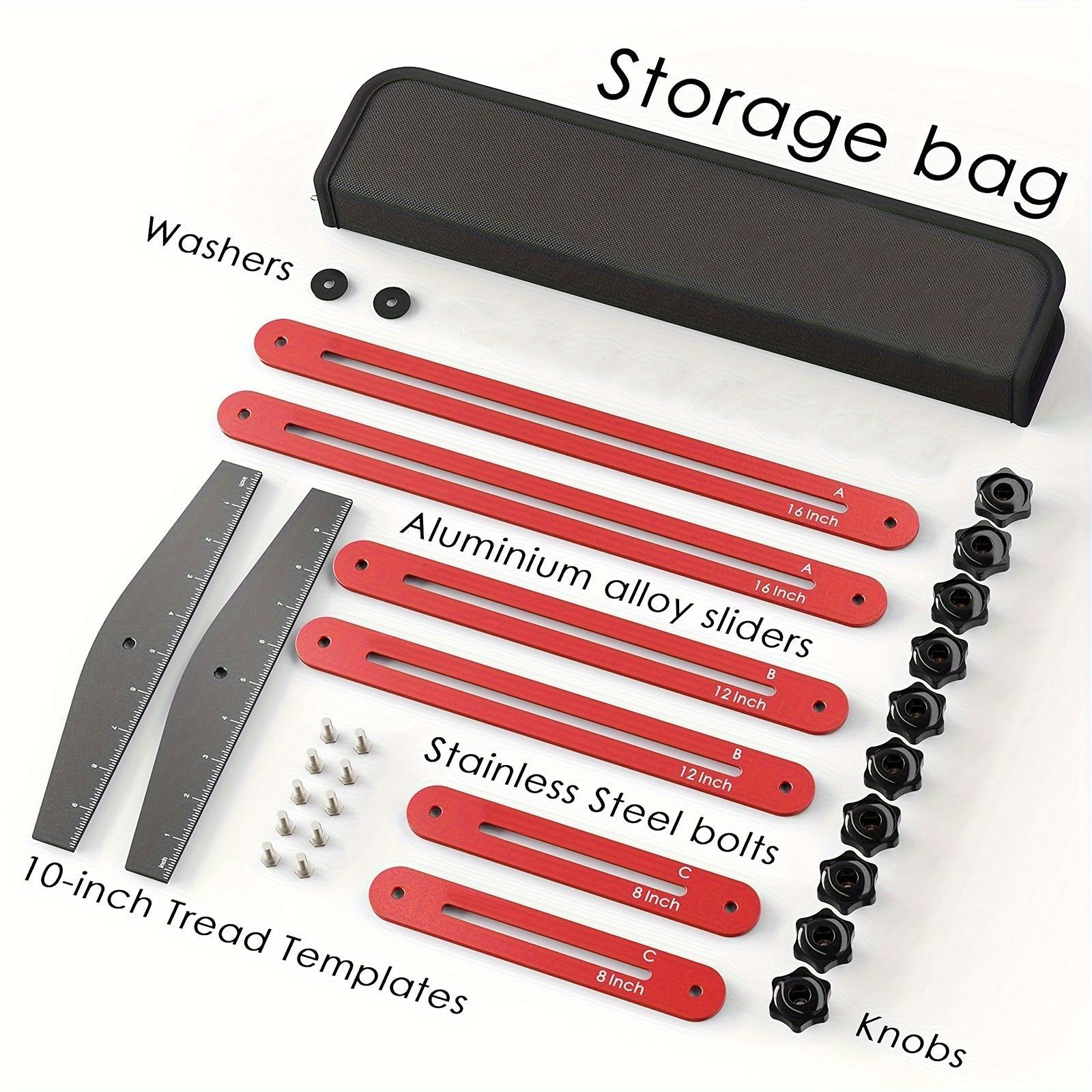 Stair Tread Template Tool, Solid Stair Tread Gauge, Shelf Layout Tool & Stair Tread Template Tool Jig, Stair Tread Measuring Tool