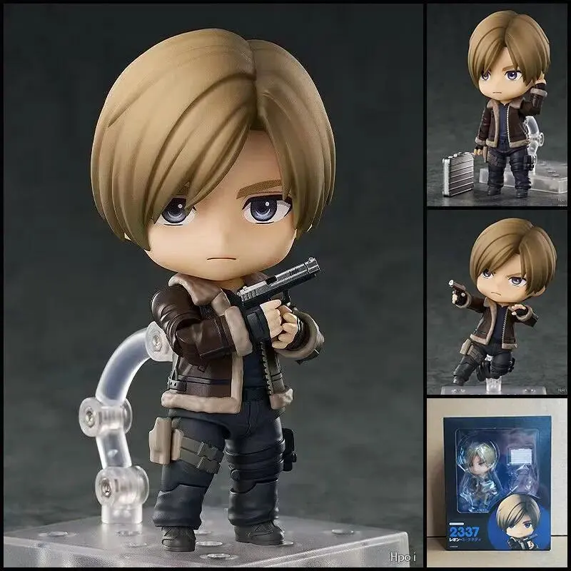 10cm Resident Evil Remake #2337 Leon S Kennedy Q Version Action Figures Anime Pvc Model Movable Model Doll Set Toy Gift
