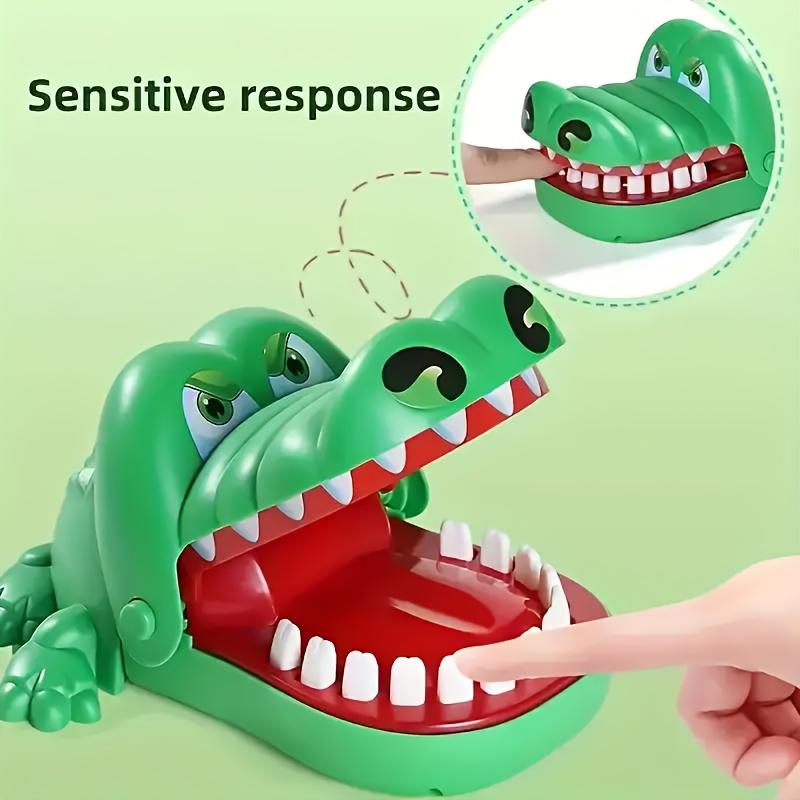 Interactive Crocodile Finger Bite Toy - Interactive Party Tabletop Game Toy, Suitable for Multiple Players - Pull-String Game for Children 3 and Up, Perfect Party Gift Cat Ear Plushie Mystery Box Mini Suction Cup Basketball Hoop