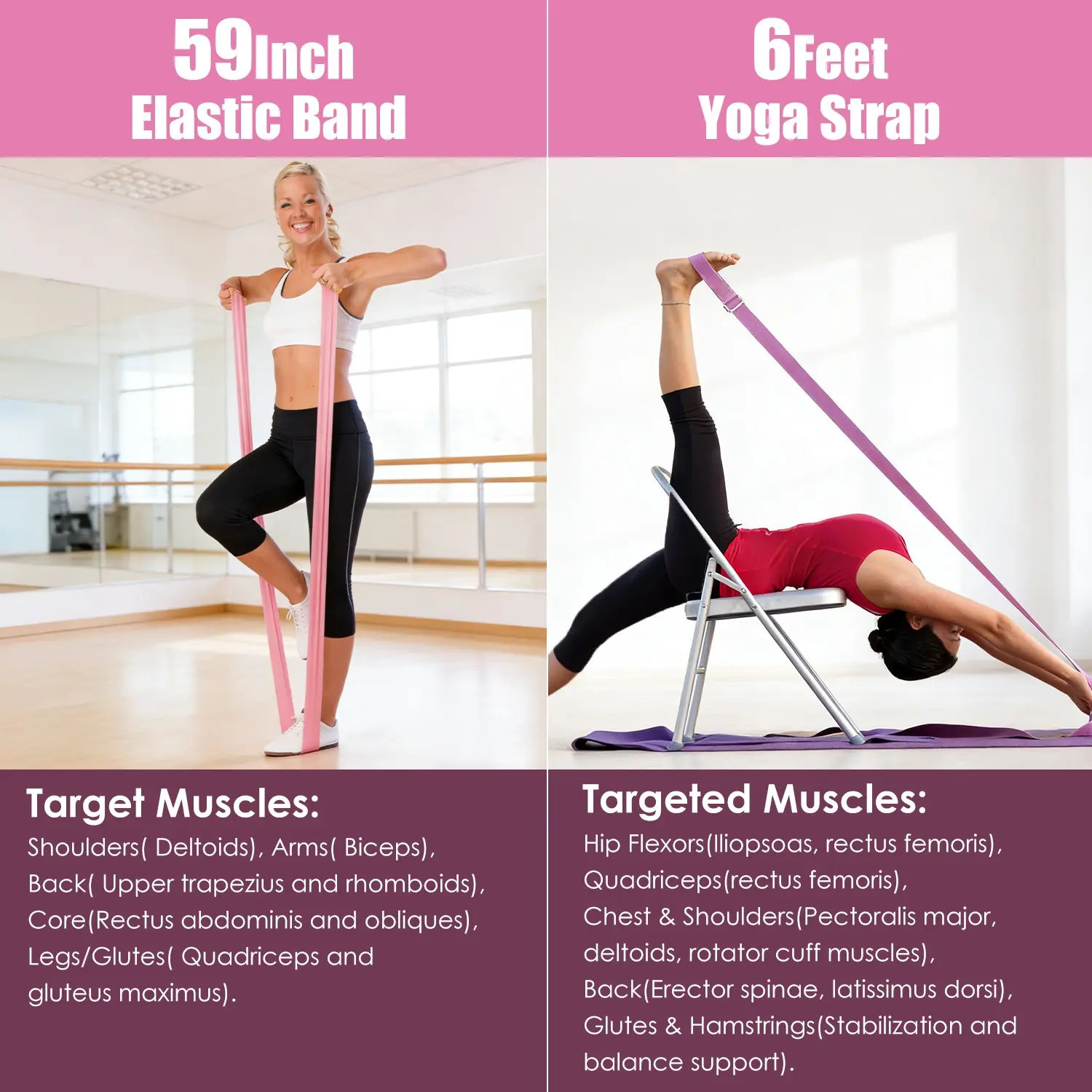 14 Piece Pilates Ring Kit for Women Includes 5 Resistance Bands 8 Elastic Bands Non Slip Yoga Socks and Yoga Strap for Workout Fitness Training and Strength