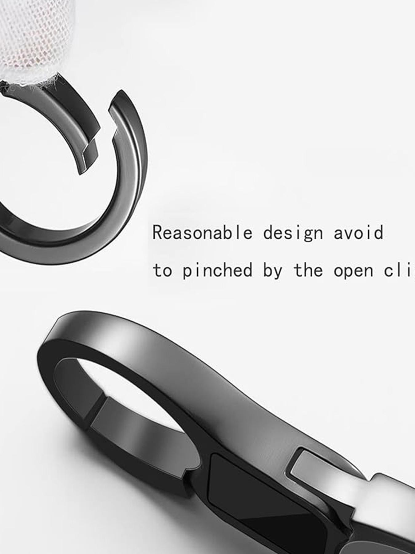 Key Chain Quick Release Spring with 4 Key Rings, Durable Car Keychain Organizer for Men and Women, Key Ring Organizer for Multiple Keys